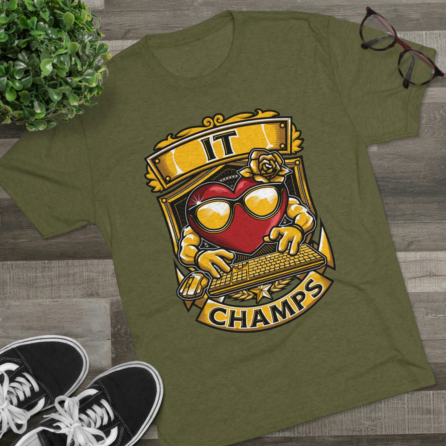 IT CHAMPS - PREMIUM SOFT - Unisex Tri-Blend Crew Tee (Next Level 6010)