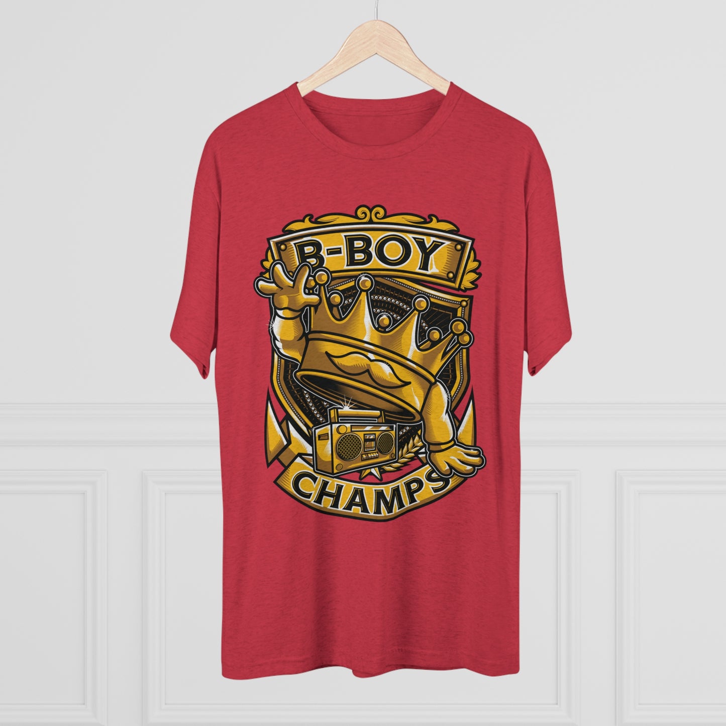 B-BOY CHAMPS - PREMIUM SOFT - Unisex Tri-Blend Crew Tee (Next Level 6010)