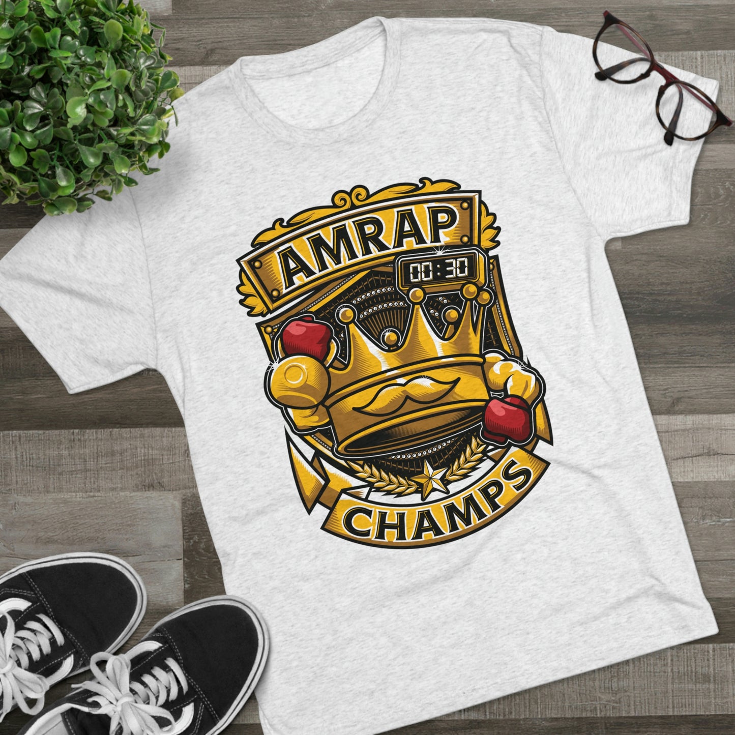 AMRAP CHAMPS - PREMIUM SOFT - Unisex Tri-Blend Crew Tee (Next Level 6010)