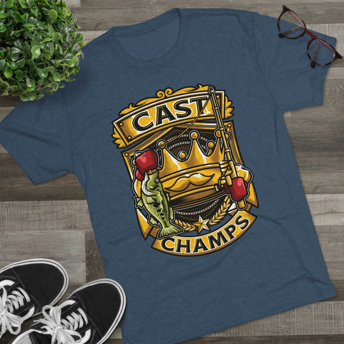 CAST CHAMPS - PREMIUM SOFT - Unisex Tri-Blend Crew Tee (Next Level 6010)