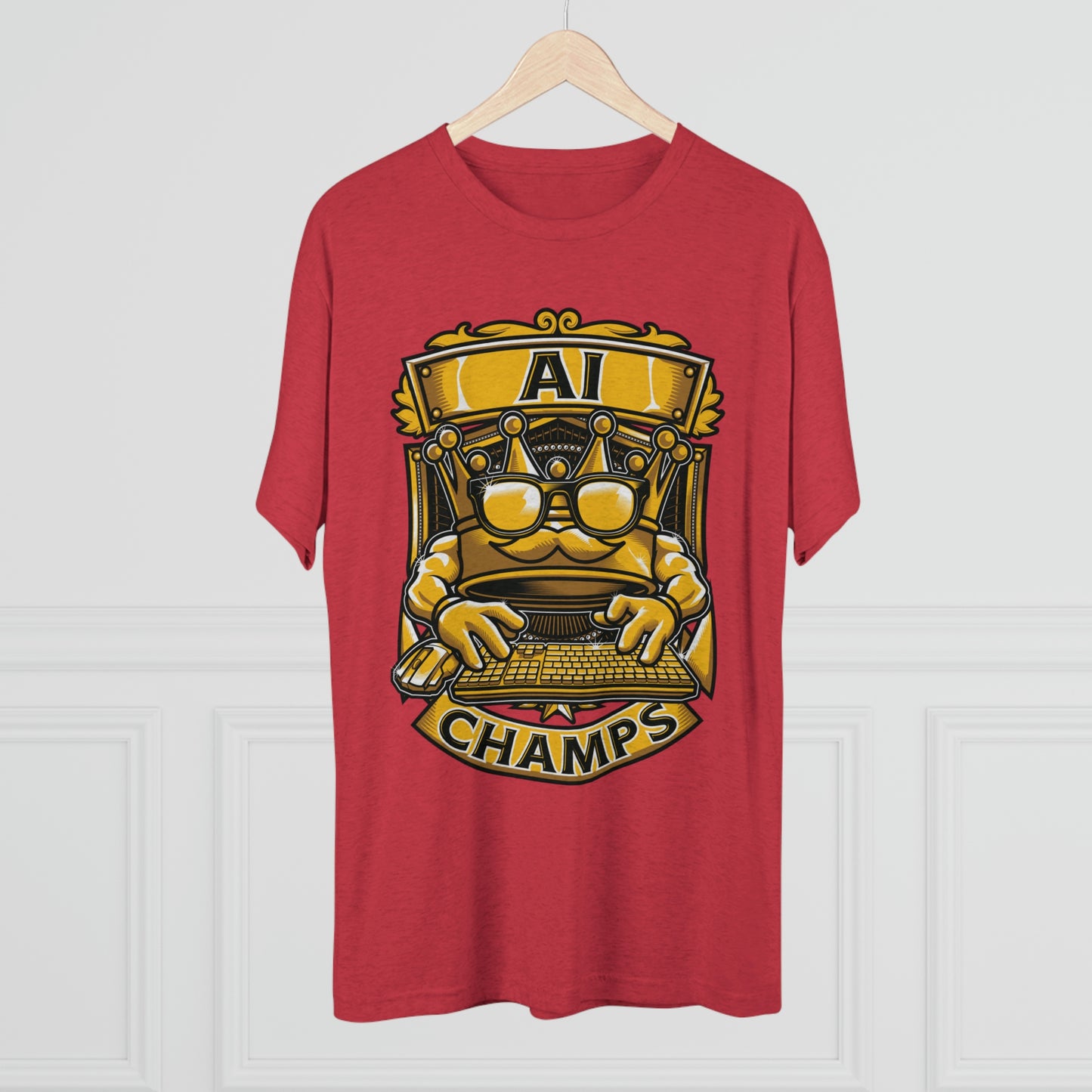 AI CHAMPS (Men) - PREMIUM SOFT - Unisex Tri-Blend Crew Tee (Next Level 6010)
