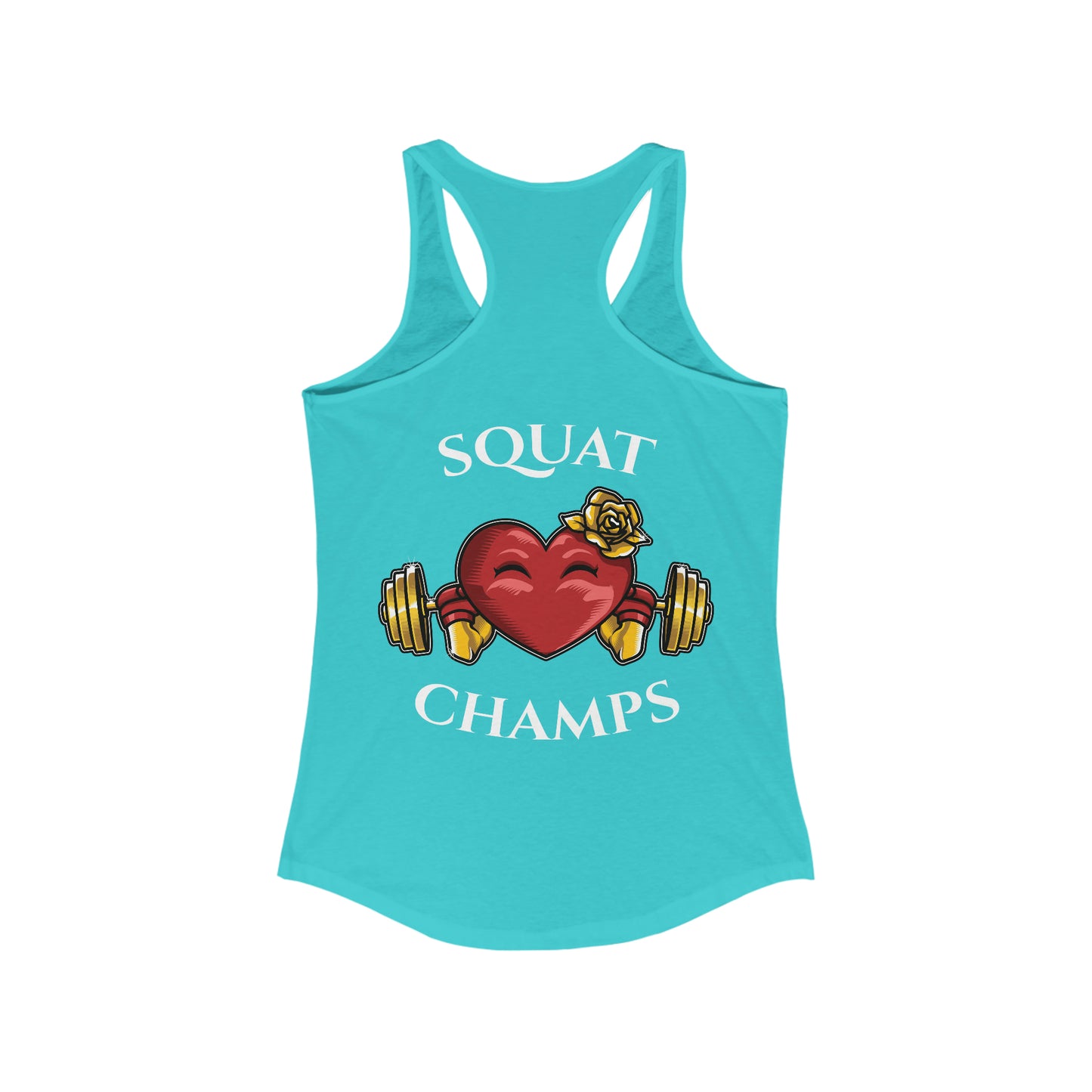 SQUAT CHAMPS (Back design) - Women's Ideal Racerback Tank