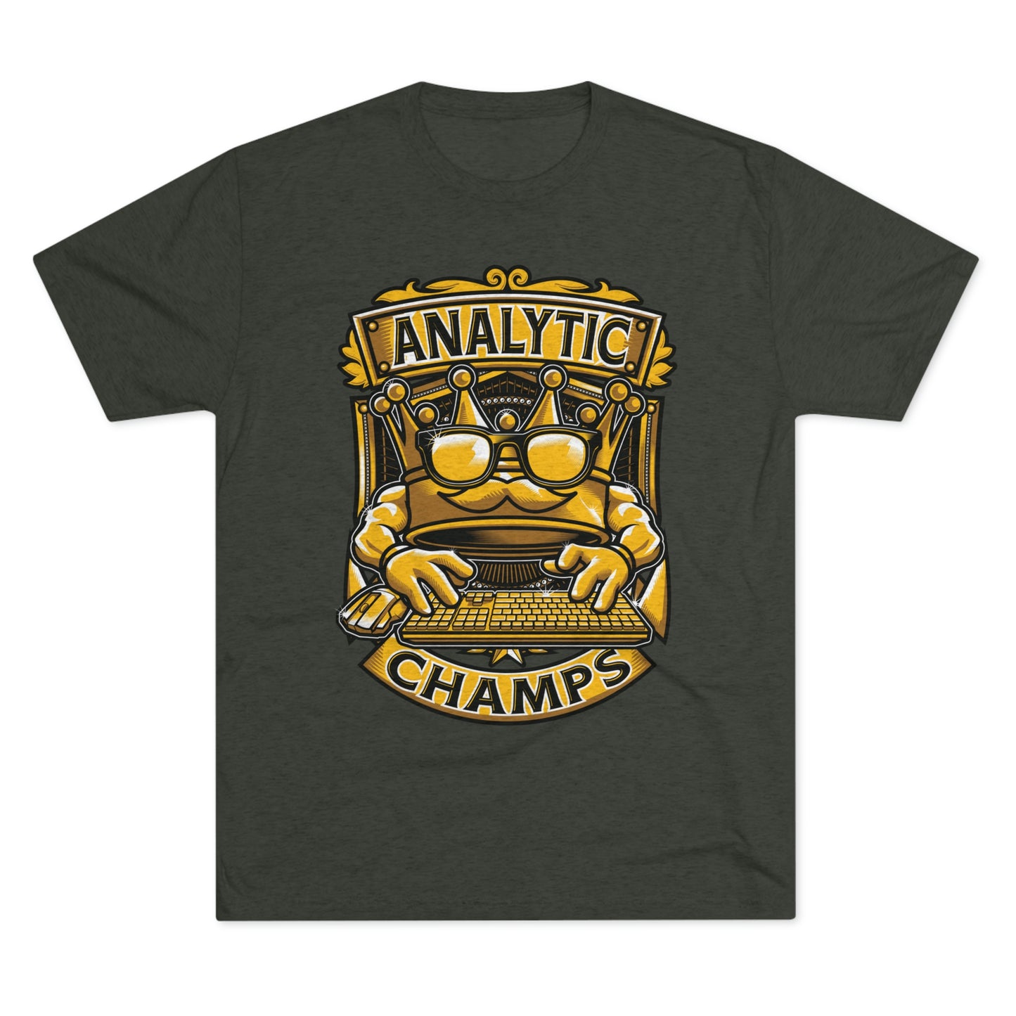 ANALYTICS CHAMPS (Men) - PREMIUM SOFT - Unisex Tri-Blend Crew Tee (Next Level 6010)