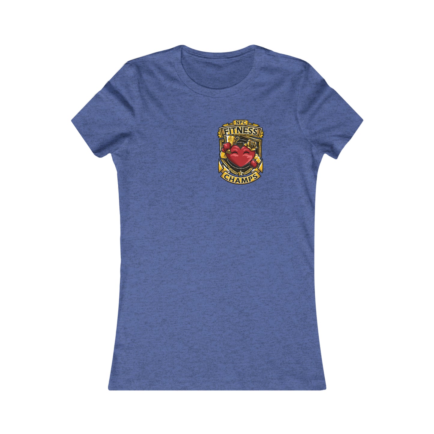 NPC FITNESS CHAMPS! (Small Front Logo) - Women's Favorite Tee (Bella+Canvas)