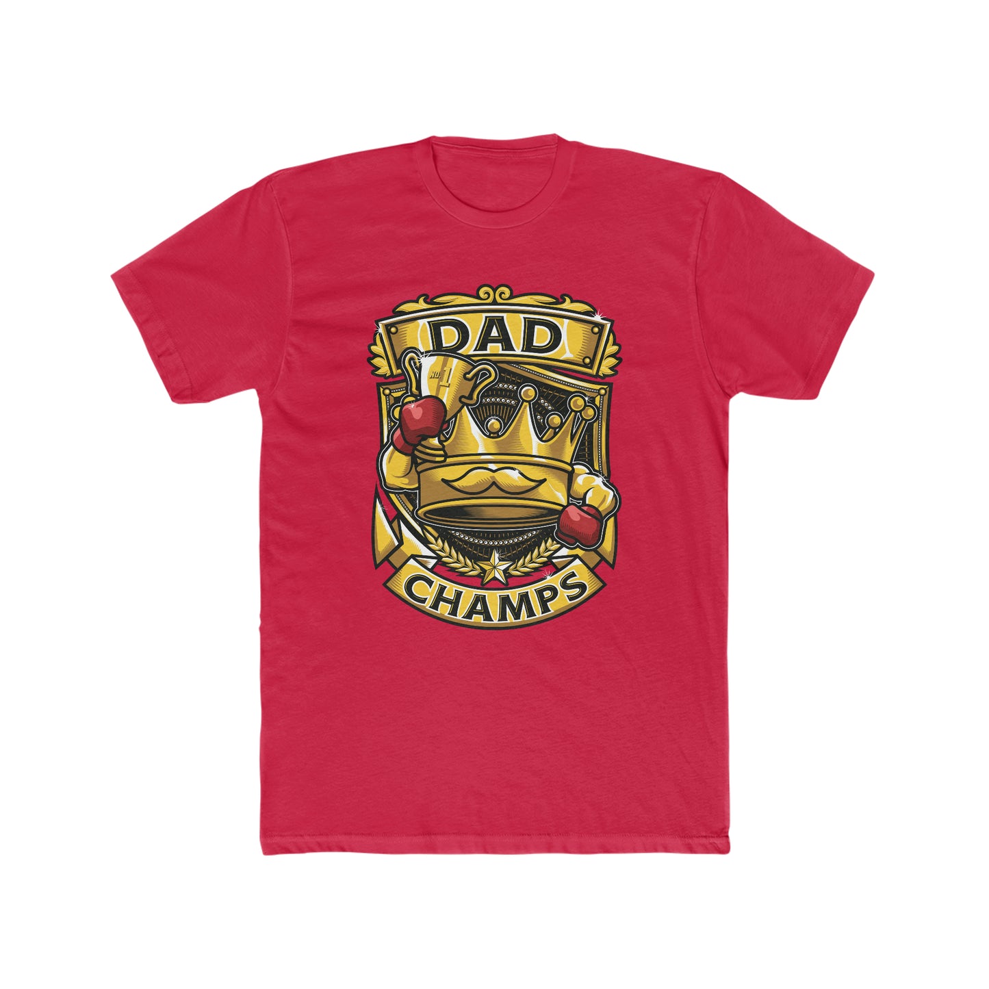 Dad Champs! - Men's Cotton Crew Tee (Next Level)