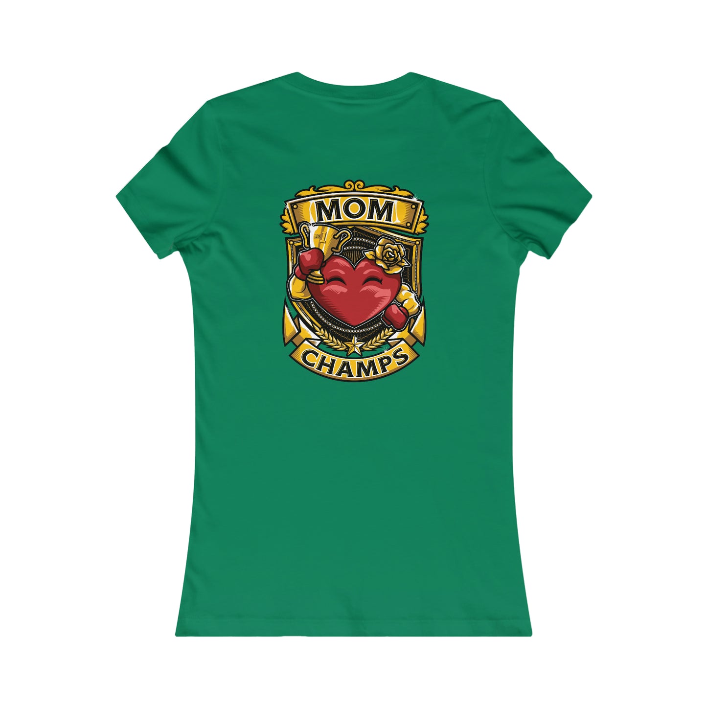 Mom Champs! (Small Front & Back Logo) - Women's Favorite Tee (Bella+Canvas)