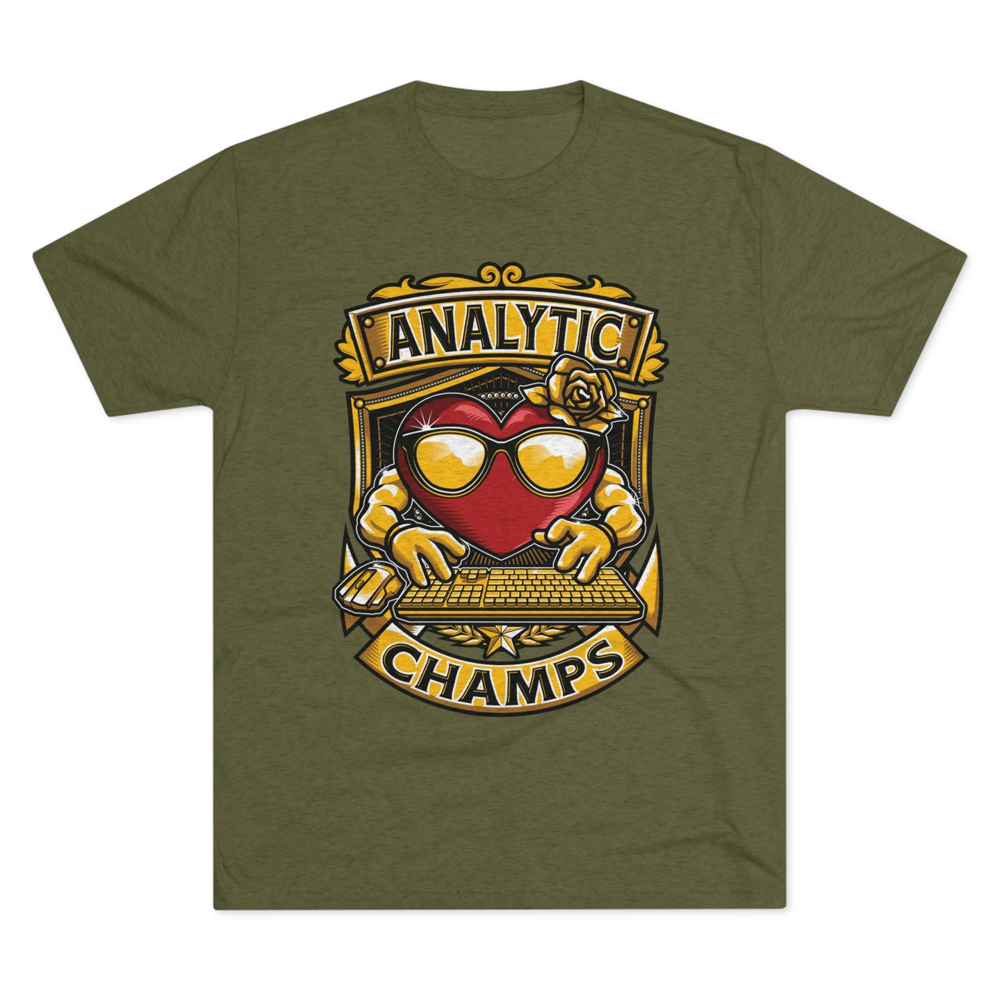 ANALYTICS CHAMPS - PREMIUM SOFT - Unisex Tri-Blend Crew Tee (Next Level 6010)