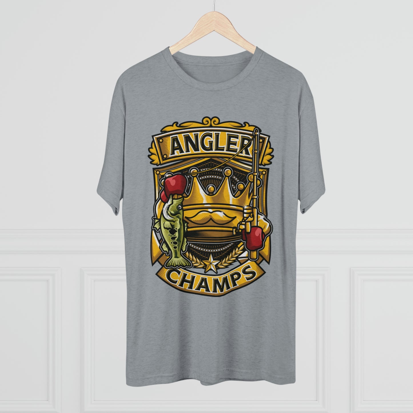 ANGLER CHAMPS - PREMIUM SOFT - Unisex Tri-Blend Crew Tee (Next Level 6010)