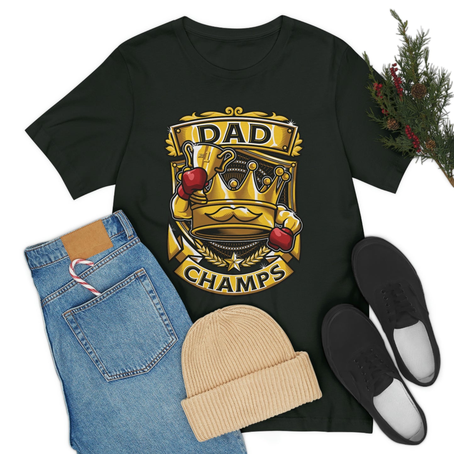 Dad Champs! - Unisex Jersey Short Sleeve Tee (Canvas-Bella)
