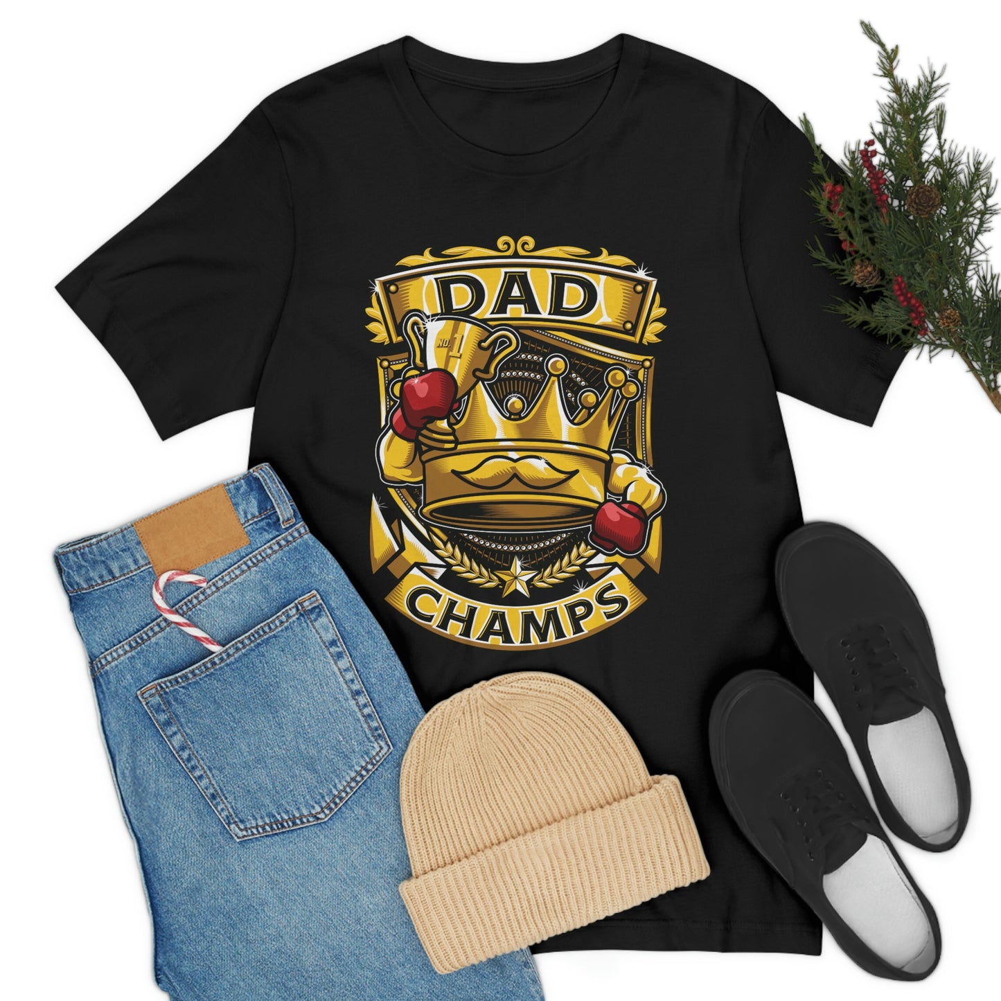 Dad Champs! - Unisex Jersey Short Sleeve Tee (Canvas-Bella)