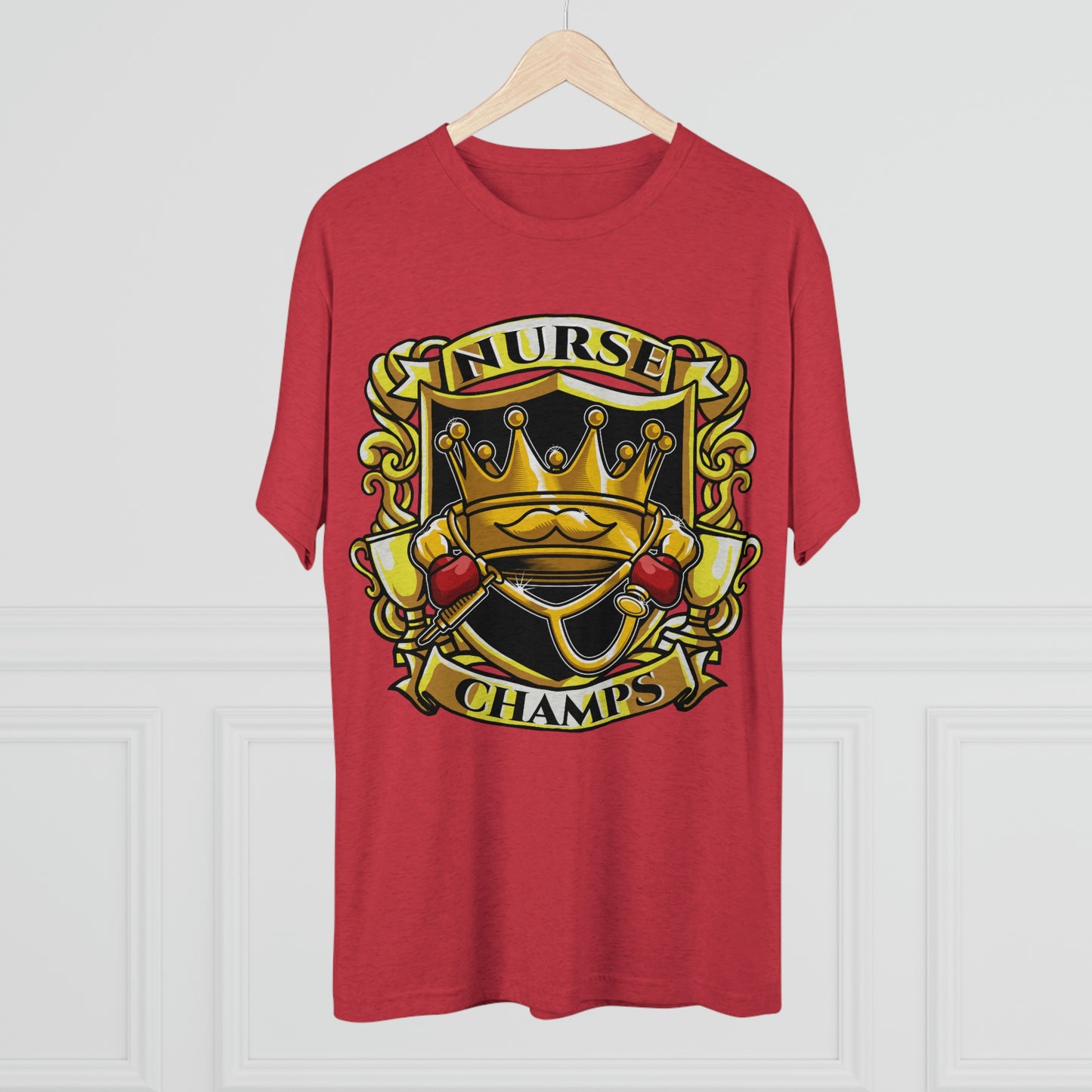 NURSE CHAMPS - PREMIUM SOFT - Unisex Tri-Blend Crew Tee (Next Level 6010)