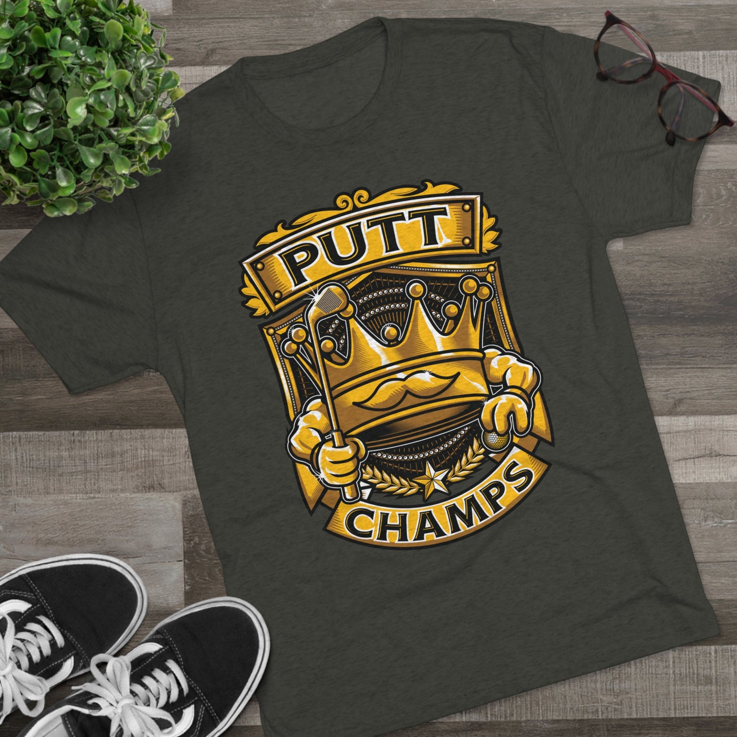 PUTT CHAMPS - PREMIUM SOFT - Unisex Tri-Blend Crew Tee (Next Level 6010)