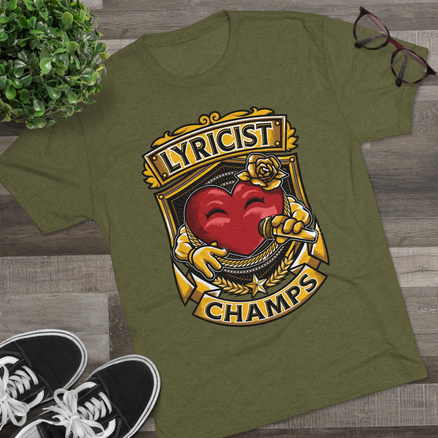 LYRICIST CHAMPS - PREMIUM SOFT - Unisex Tri-Blend Crew Tee (Next Level 6010)