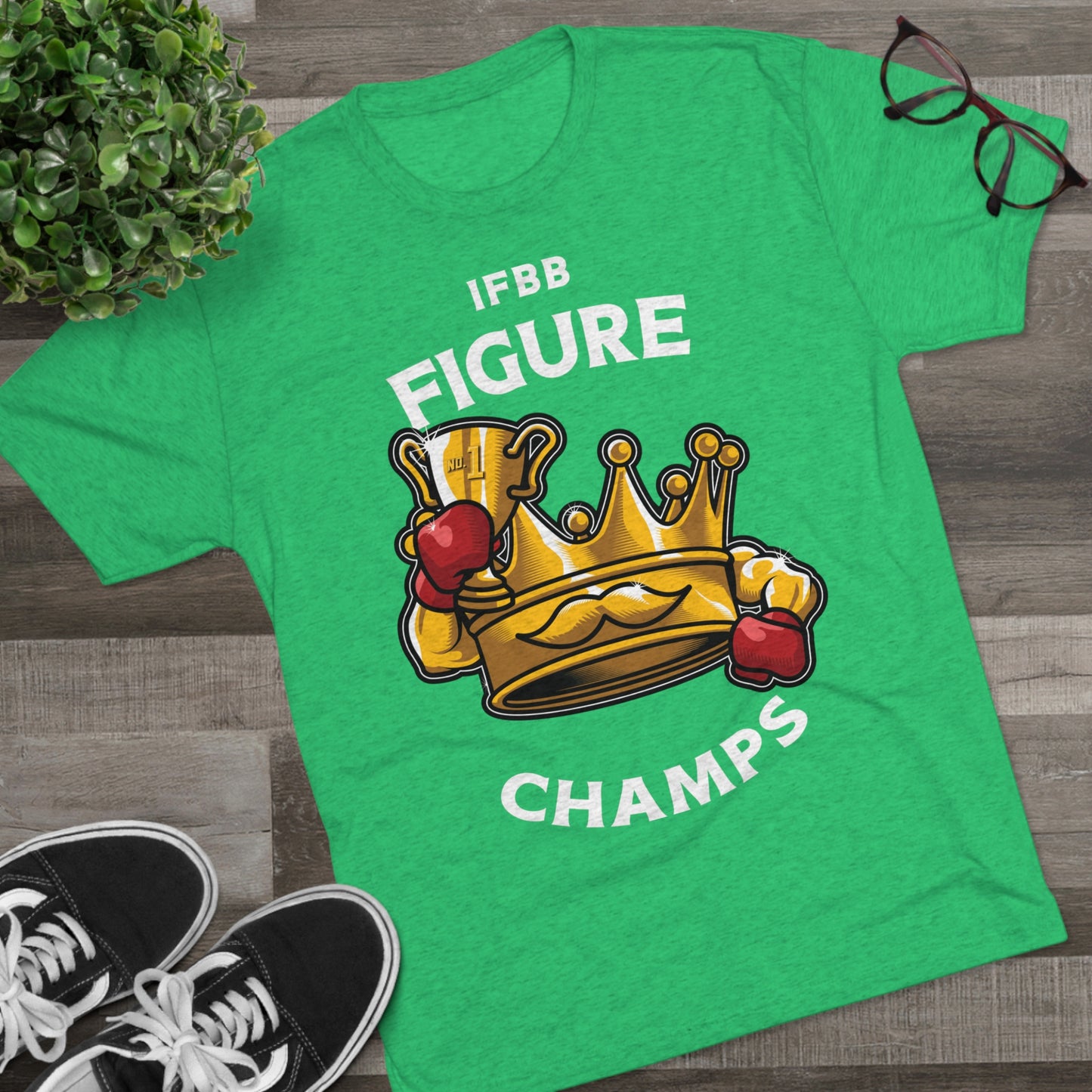IFBB FIGURE CHAMPS (v2) - PREMIUM SOFT - Unisex Tri-Blend Crew Tee (Next Level 6010)
