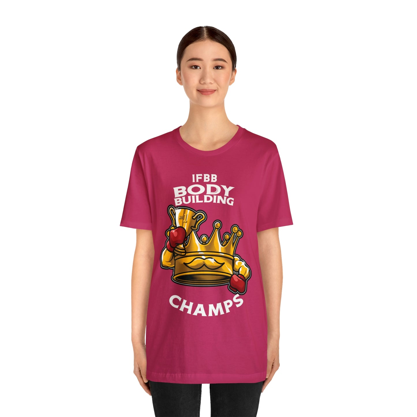 IFBB BODY BUILDING CHAMPS (v2) - Unisex Jersey Short Sleeve Tee (Bella+Canvas)