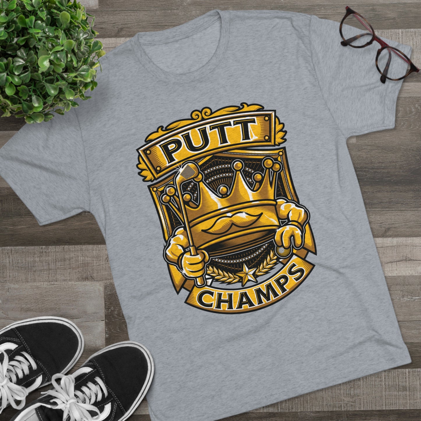 PUTT CHAMPS - PREMIUM SOFT - Unisex Tri-Blend Crew Tee (Next Level 6010)