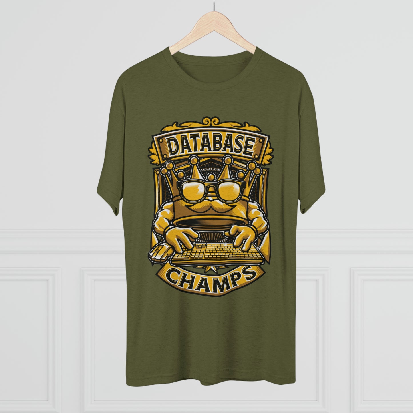DATABASE CHAMPS (Men) - PREMIUM SOFT - Unisex Tri-Blend Crew Tee (Next Level 6010)