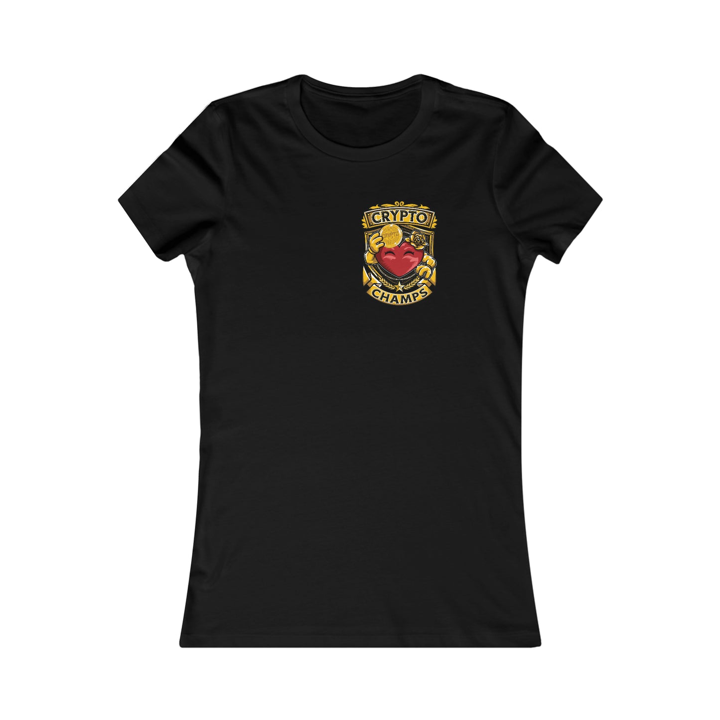 CRYPTO CHAMPS! (Small Front Logo) - Women's Favorite Tee (Bella+Canvas)