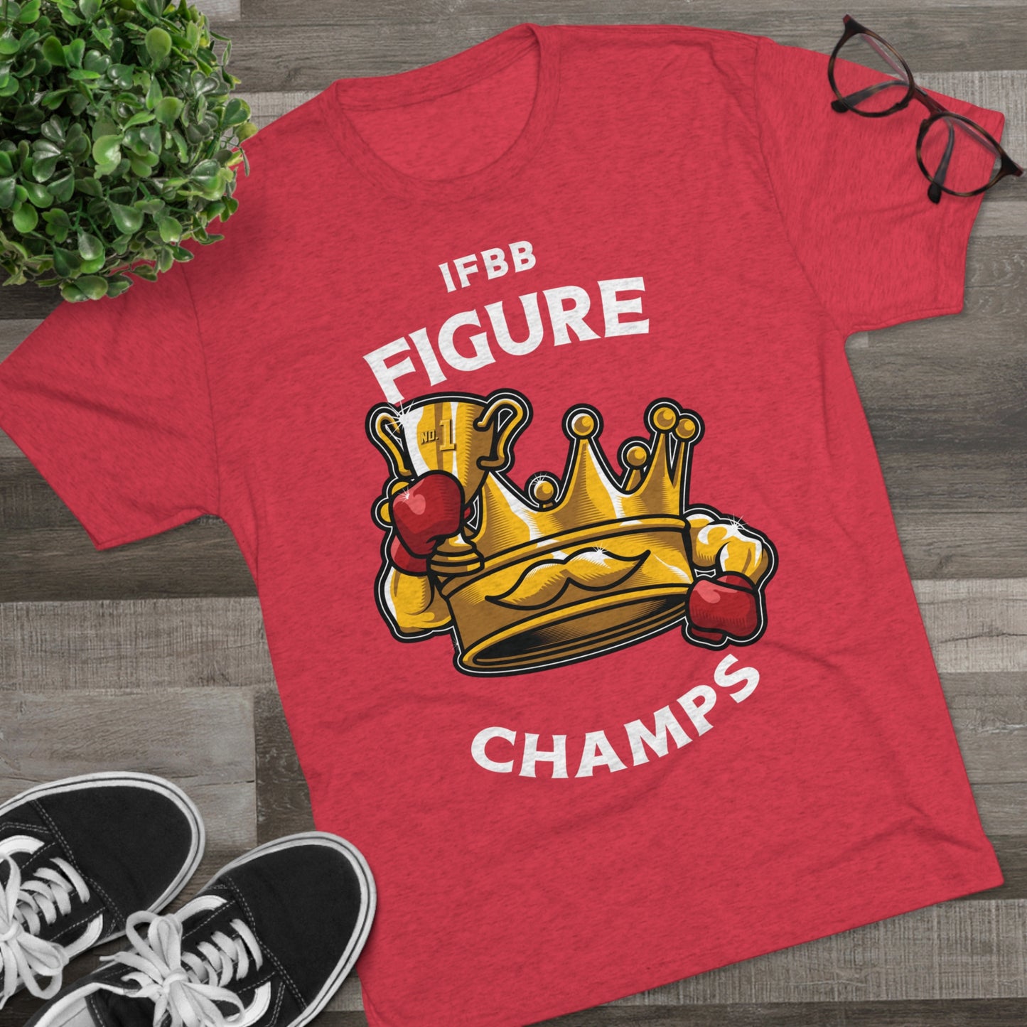 IFBB FIGURE CHAMPS (v2) - PREMIUM SOFT - Unisex Tri-Blend Crew Tee (Next Level 6010)
