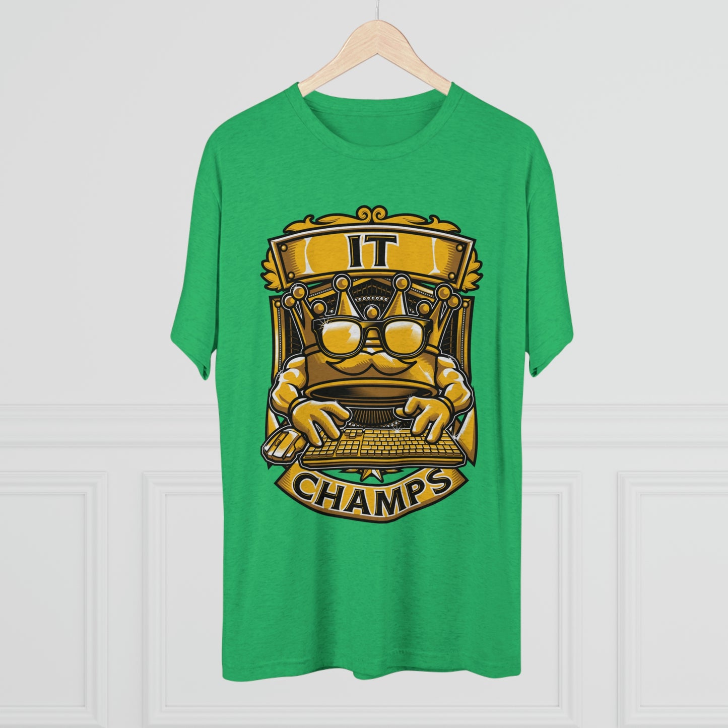 IT CHAMPS (Men) - PREMIUM SOFT - Unisex Tri-Blend Crew Tee (Next Level 6010)