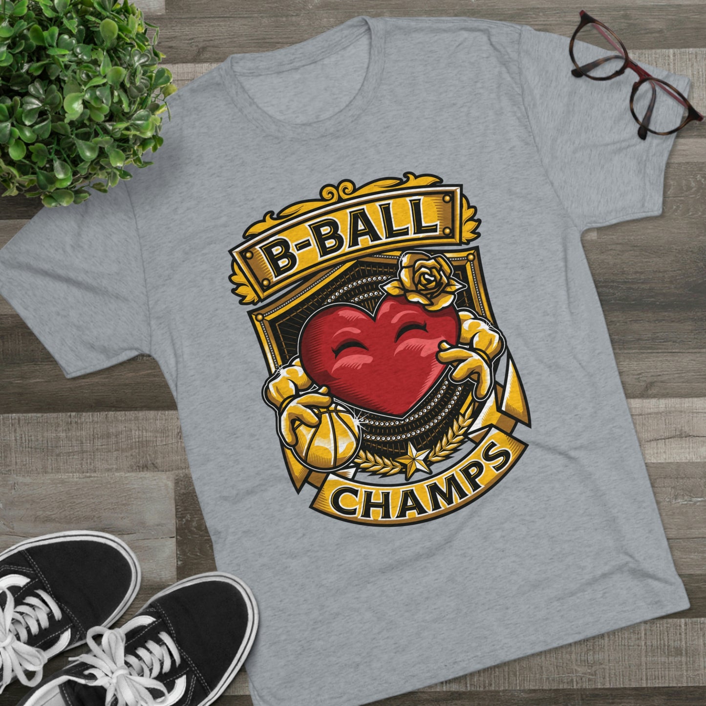 B-BALL CHAMPS - PREMIUM SOFT - Unisex Tri-Blend Crew Tee (Next Level 6010)