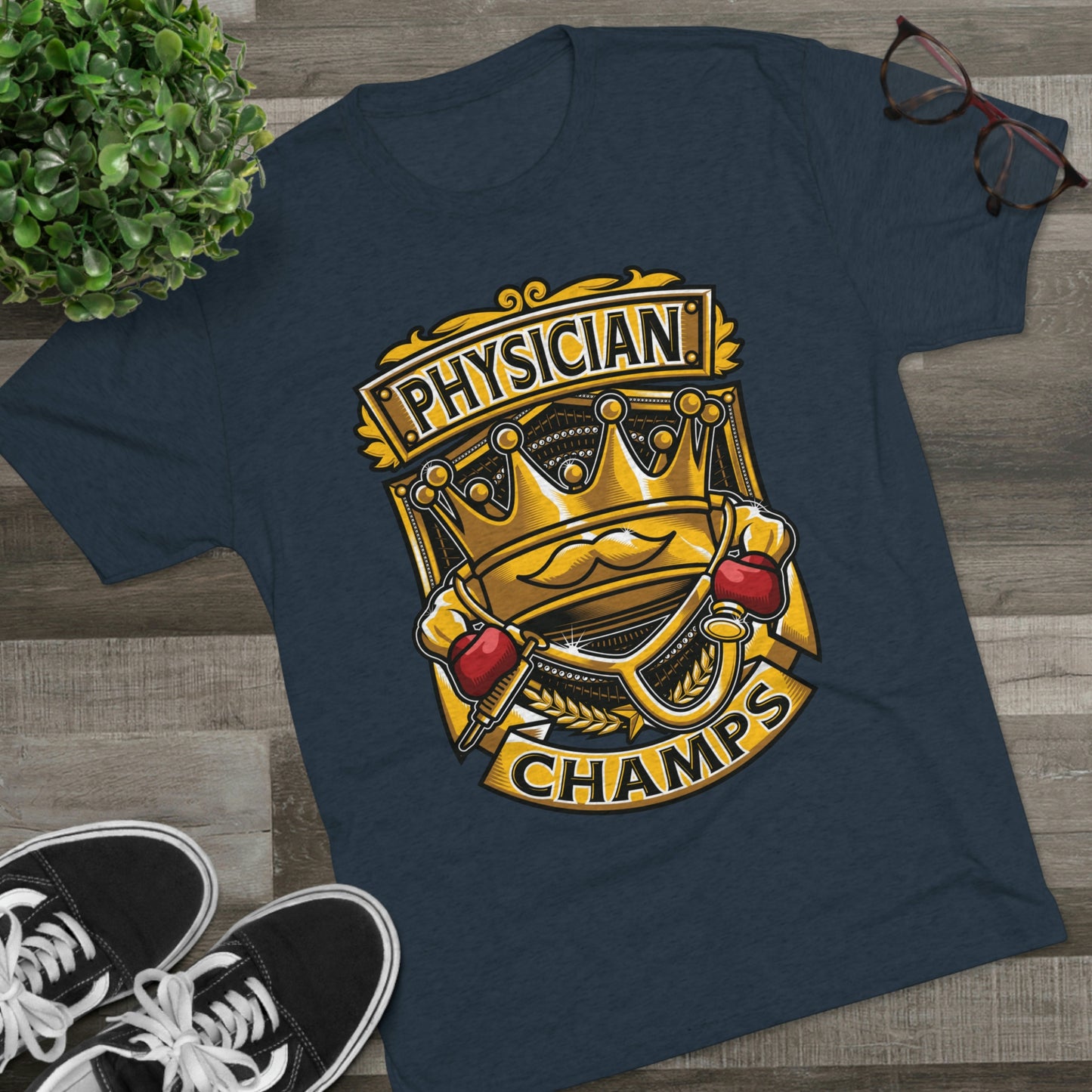 PHYSICIAN CHAMPS - PREMIUM SOFT - Unisex Tri-Blend Crew Tee (Next Level 6010)
