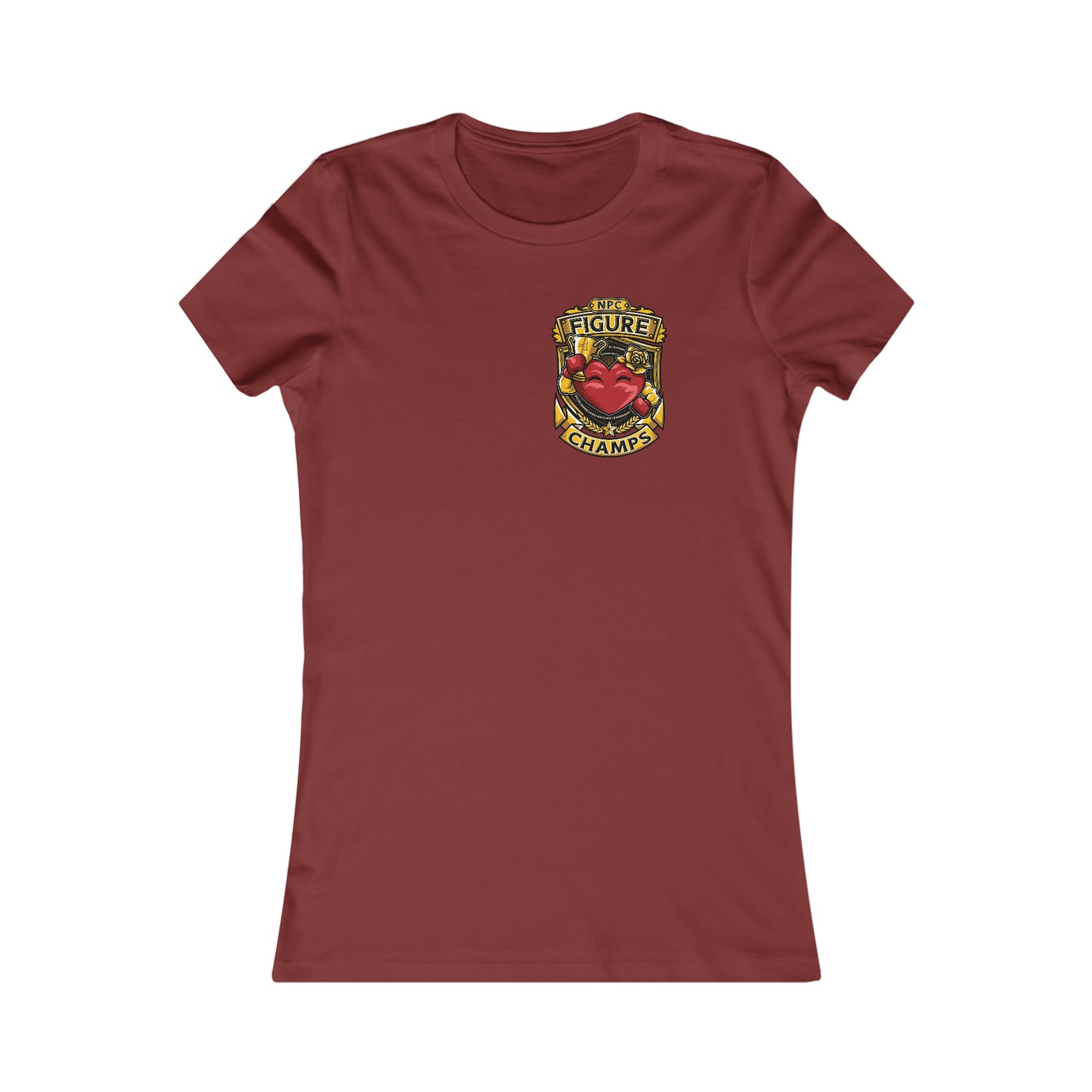 NPC FIGURE CHAMPS! (Small Front Logo) - Women's Favorite Tee (Bella+Canvas)