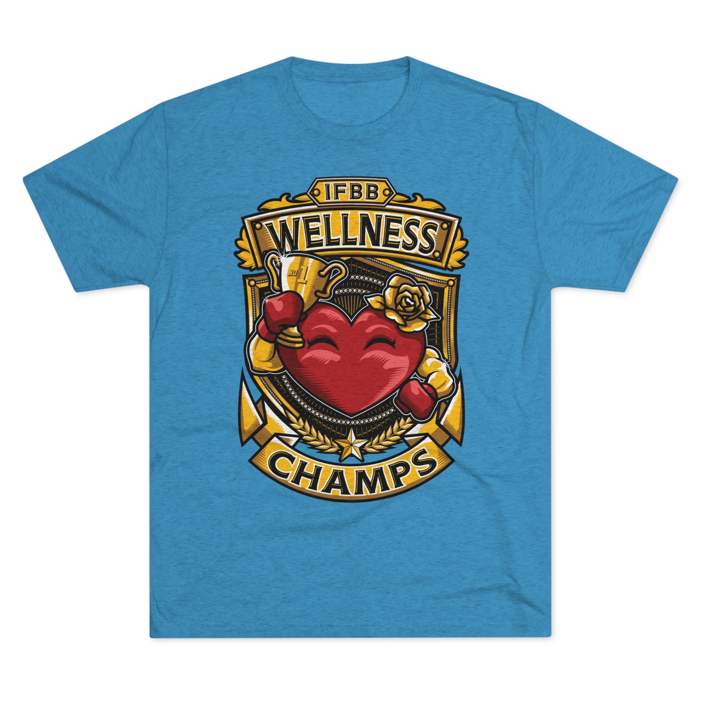 IFBB WELNESS CHAMPS - PREMIUM SOFT - Unisex Tri-Blend Crew Tee (Next Level 6010)
