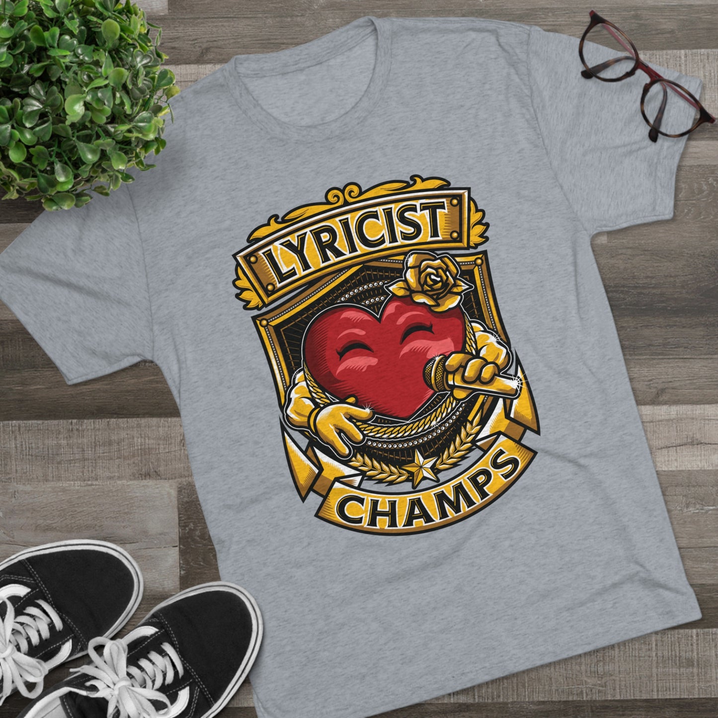 LYRICIST CHAMPS - PREMIUM SOFT - Unisex Tri-Blend Crew Tee (Next Level 6010)