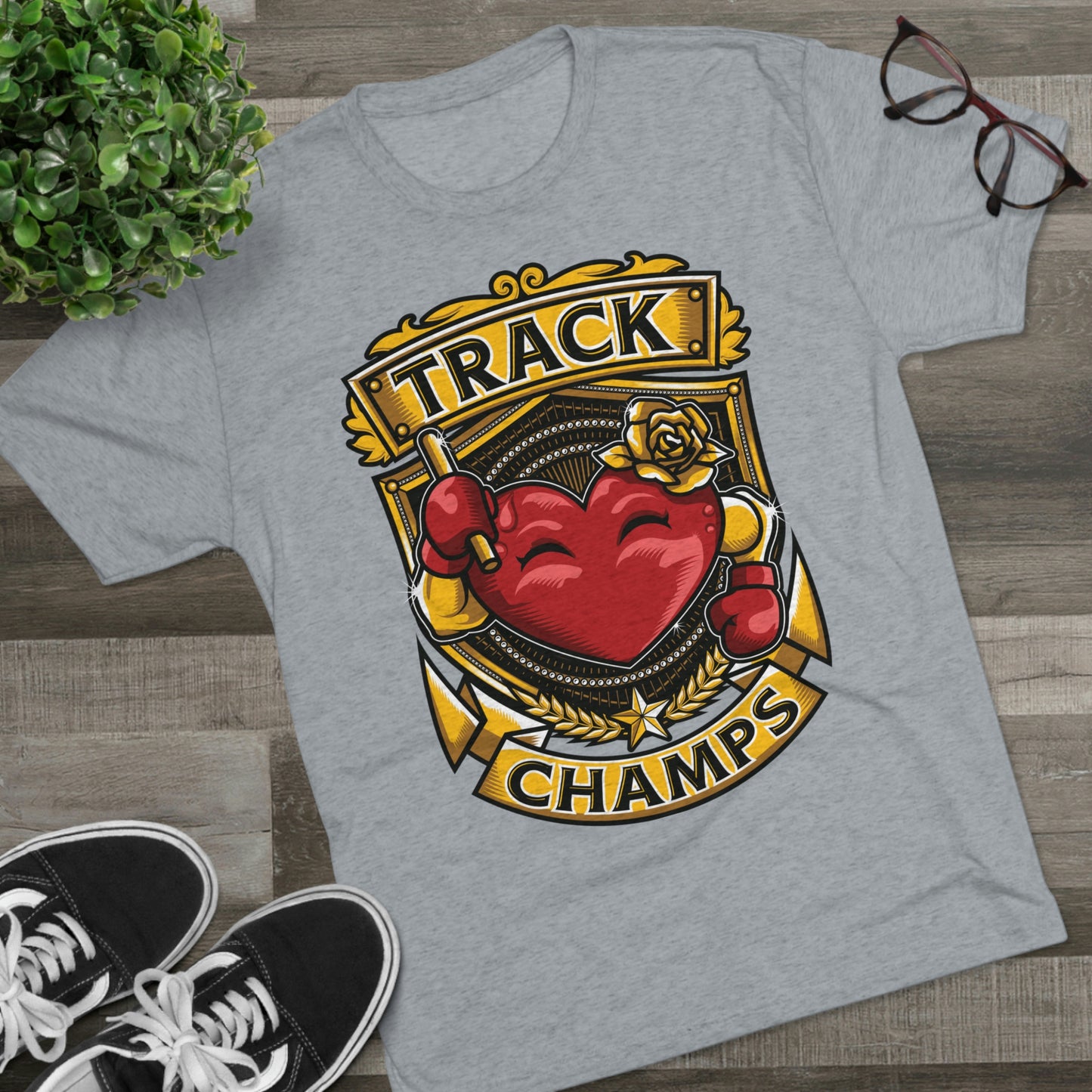 TRACK CHAMPS - PREMIUM SOFT - Unisex Tri-Blend Crew Tee (Next Level 6010)