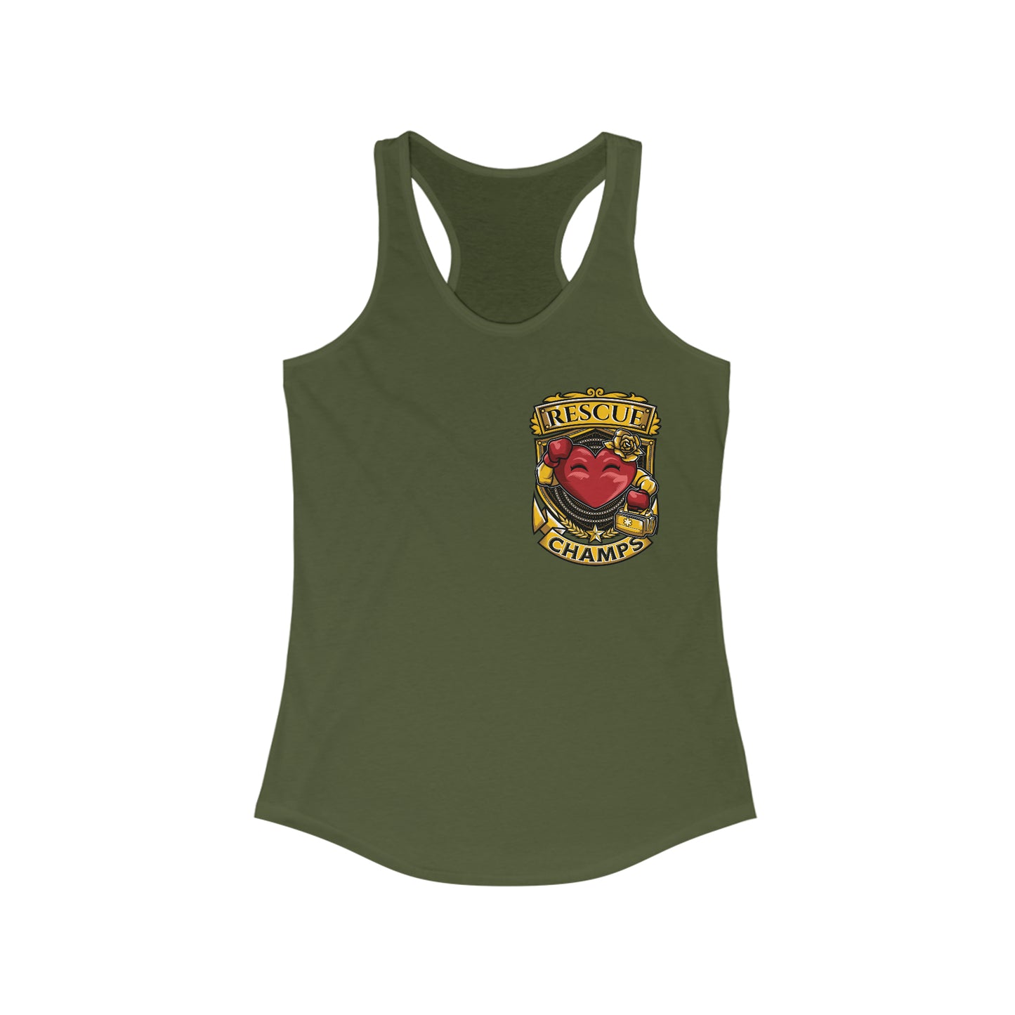 RESCUE CHAMPS (Small Logo) - Women's Ideal Racerback Tank