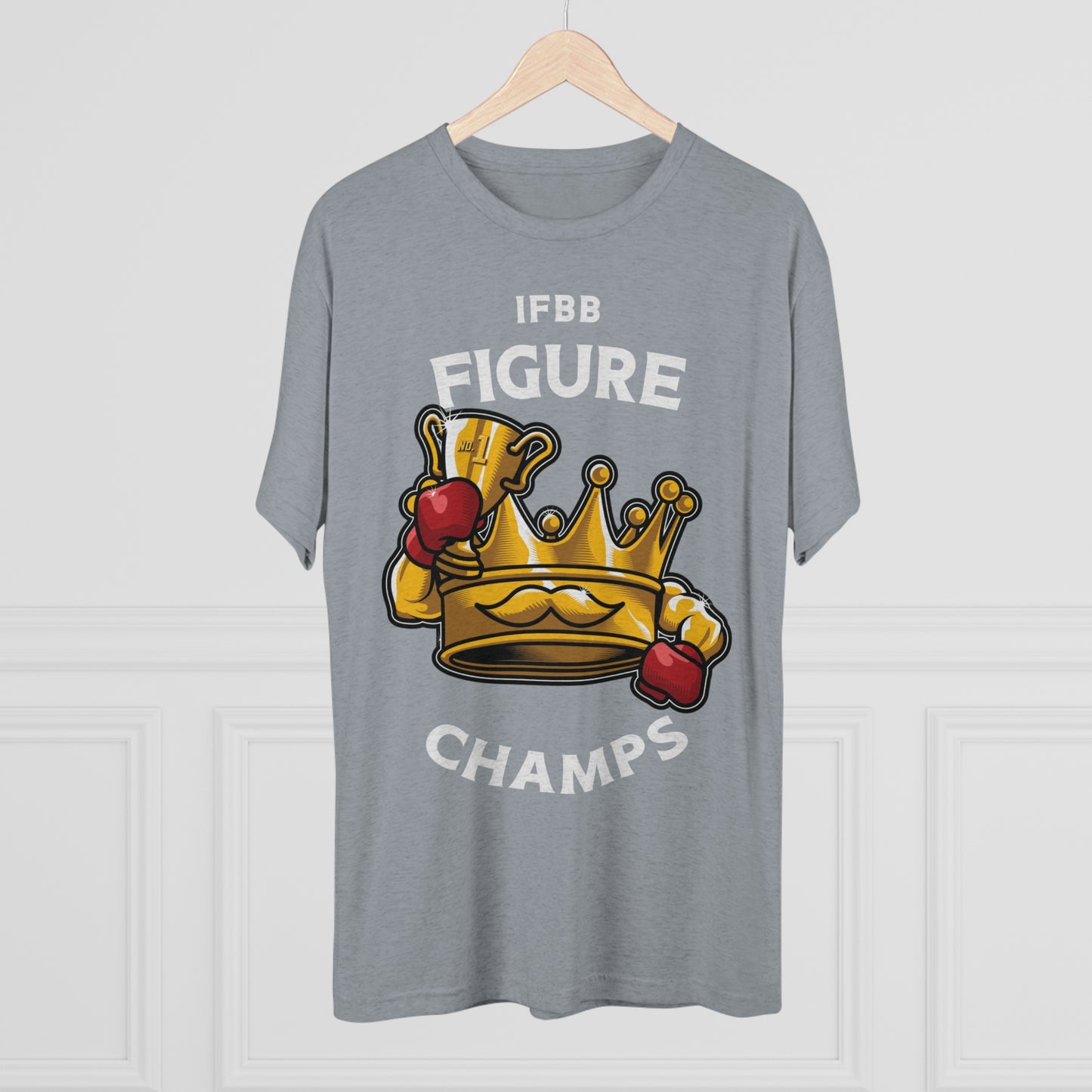 IFBB FIGURE CHAMPS (v2) - PREMIUM SOFT - Unisex Tri-Blend Crew Tee (Next Level 6010)