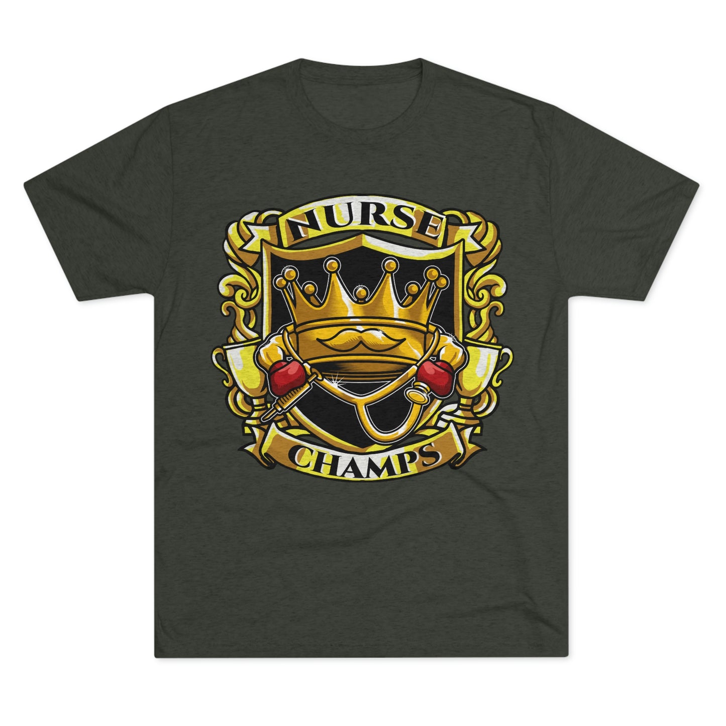 NURSE CHAMPS - PREMIUM SOFT - Unisex Tri-Blend Crew Tee (Next Level 6010)