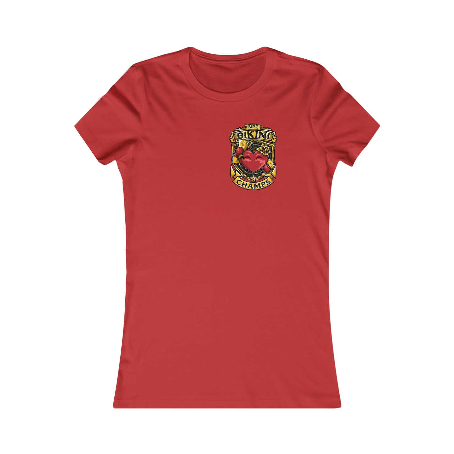 NPC BIKINI CHAMPS! (Small Front Logo) - Women's Favorite Tee (Bella+Canvas)