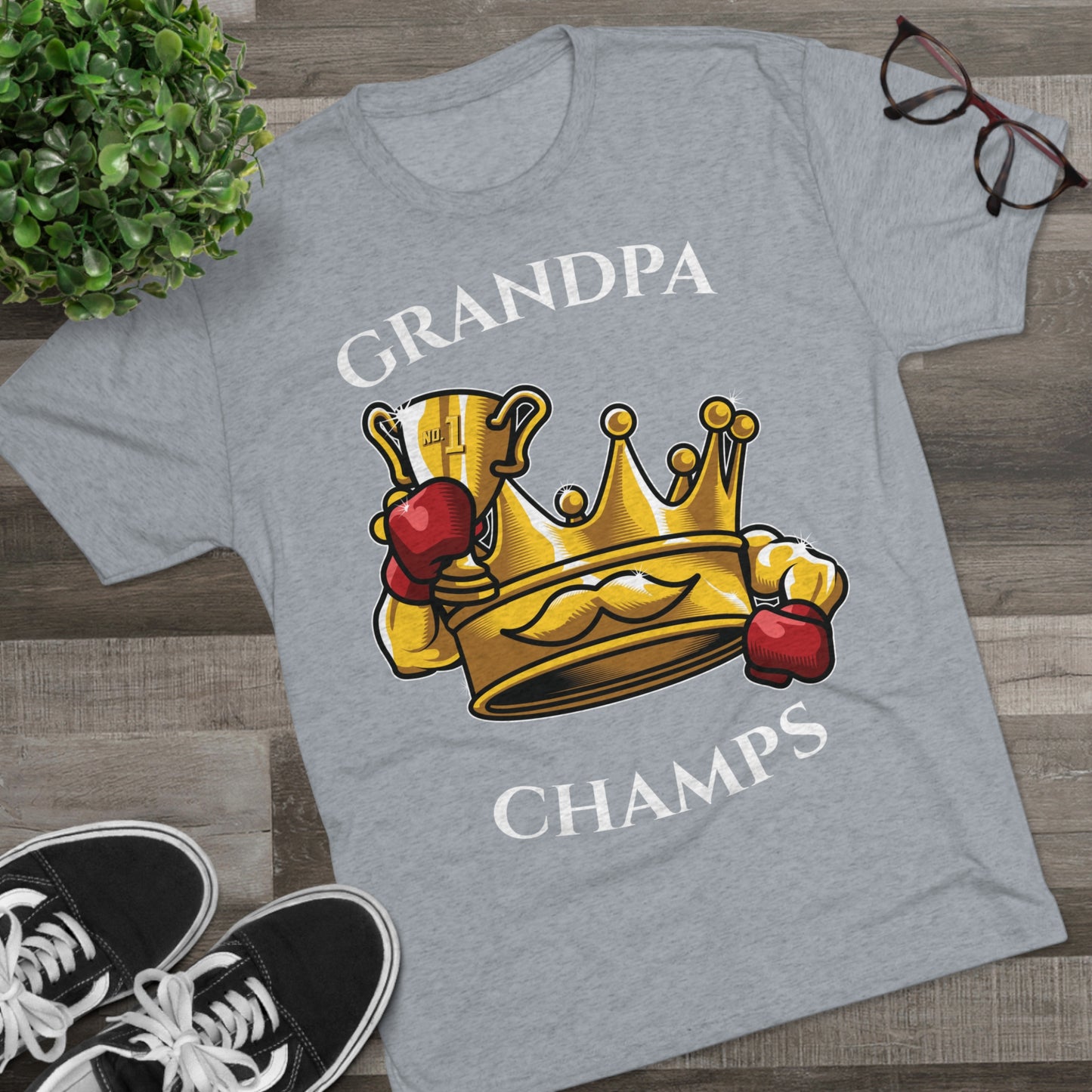 GRANDPA CHAMPS - PREMIUM SOFT - Unisex Tri-Blend Crew Tee (Next Level 6010)