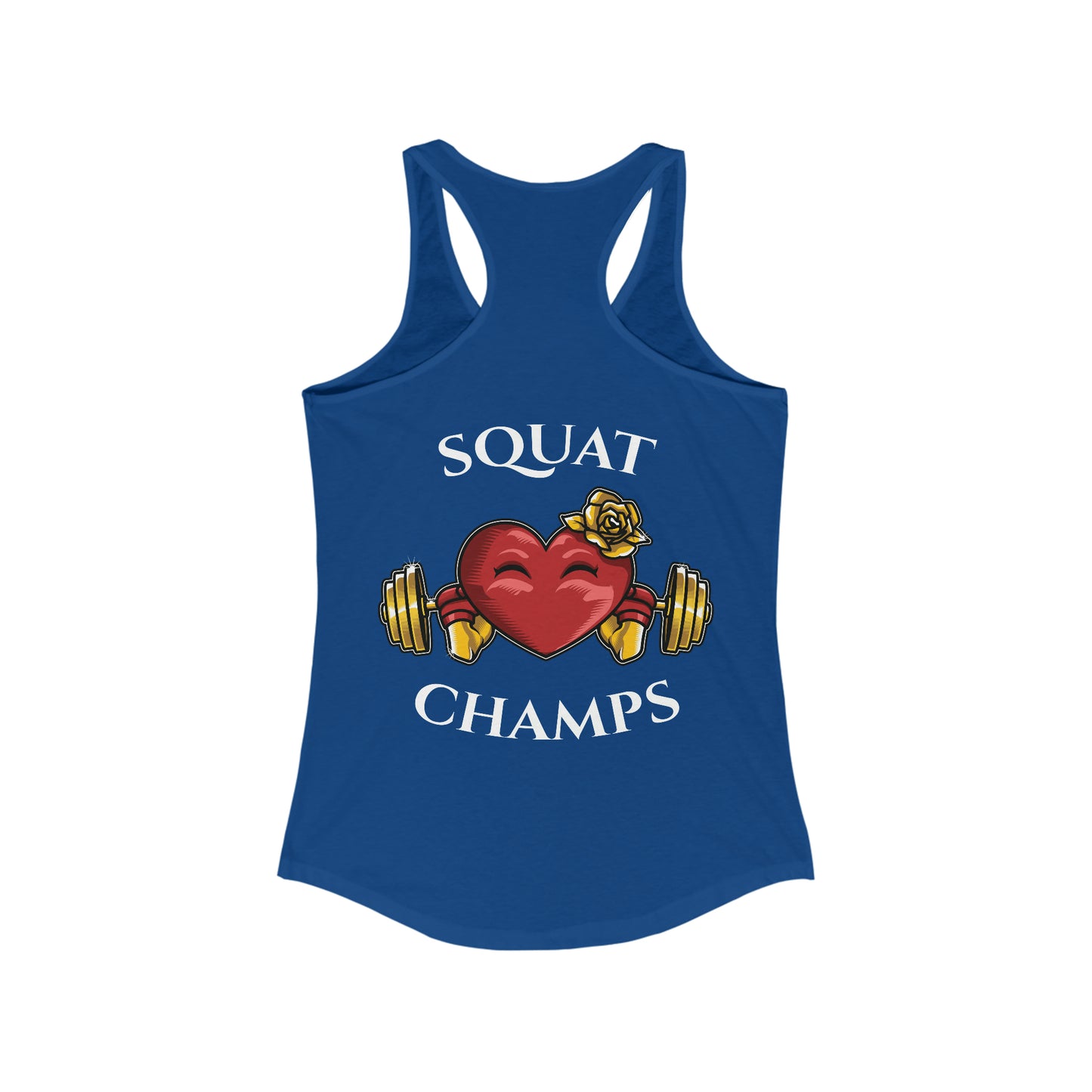 SQUAT CHAMPS (Back design) - Women's Ideal Racerback Tank