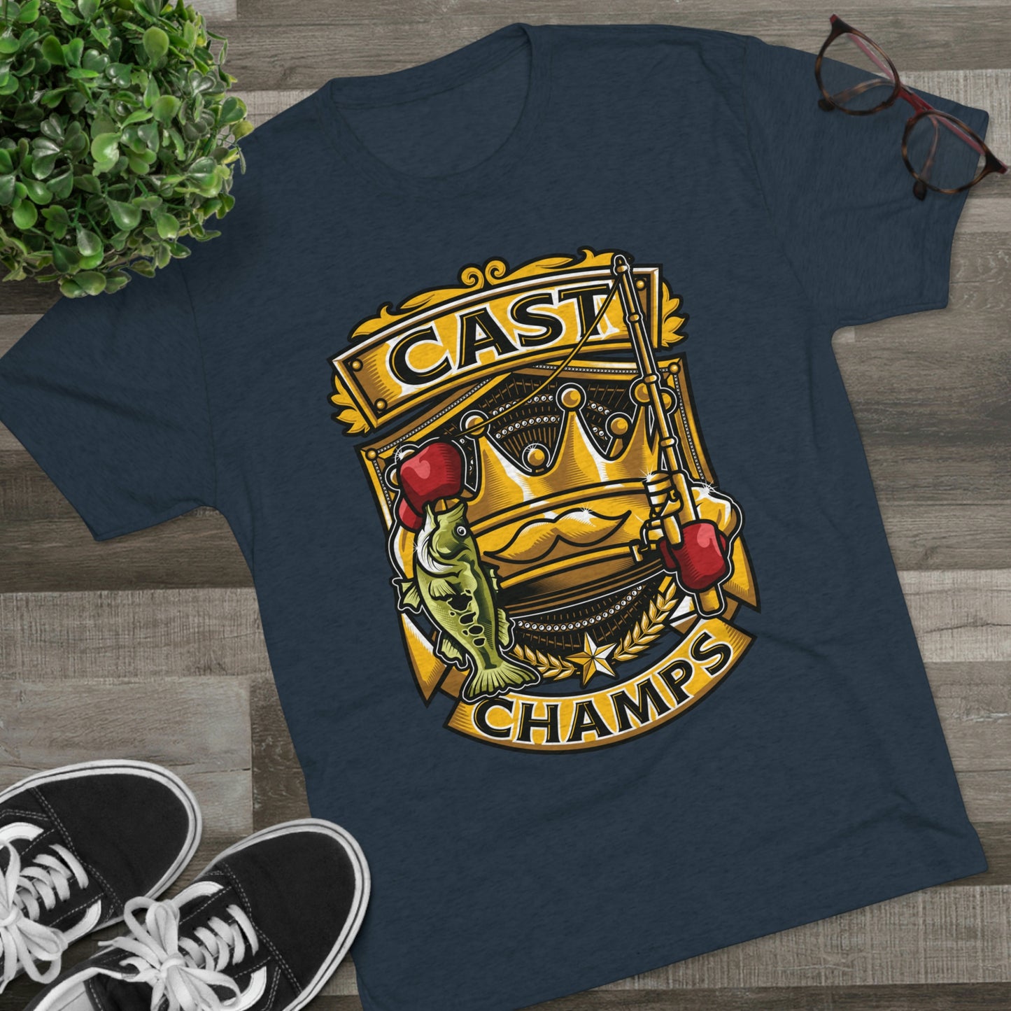 CAST CHAMPS - PREMIUM SOFT - Unisex Tri-Blend Crew Tee (Next Level 6010)