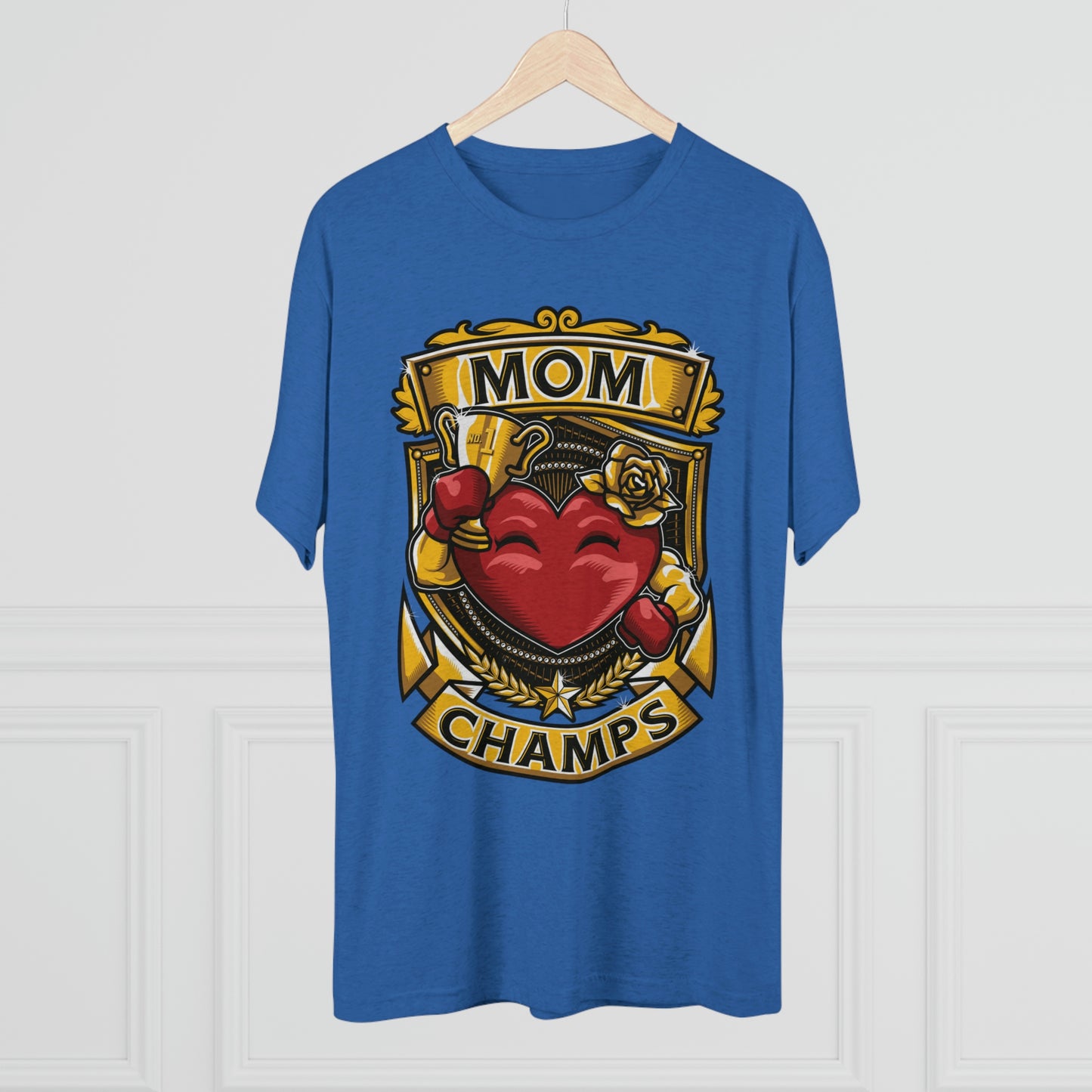 MOM CHAMPS - PREMIUM SOFT - Unisex Tri-Blend Crew Tee (Next Level 6010)