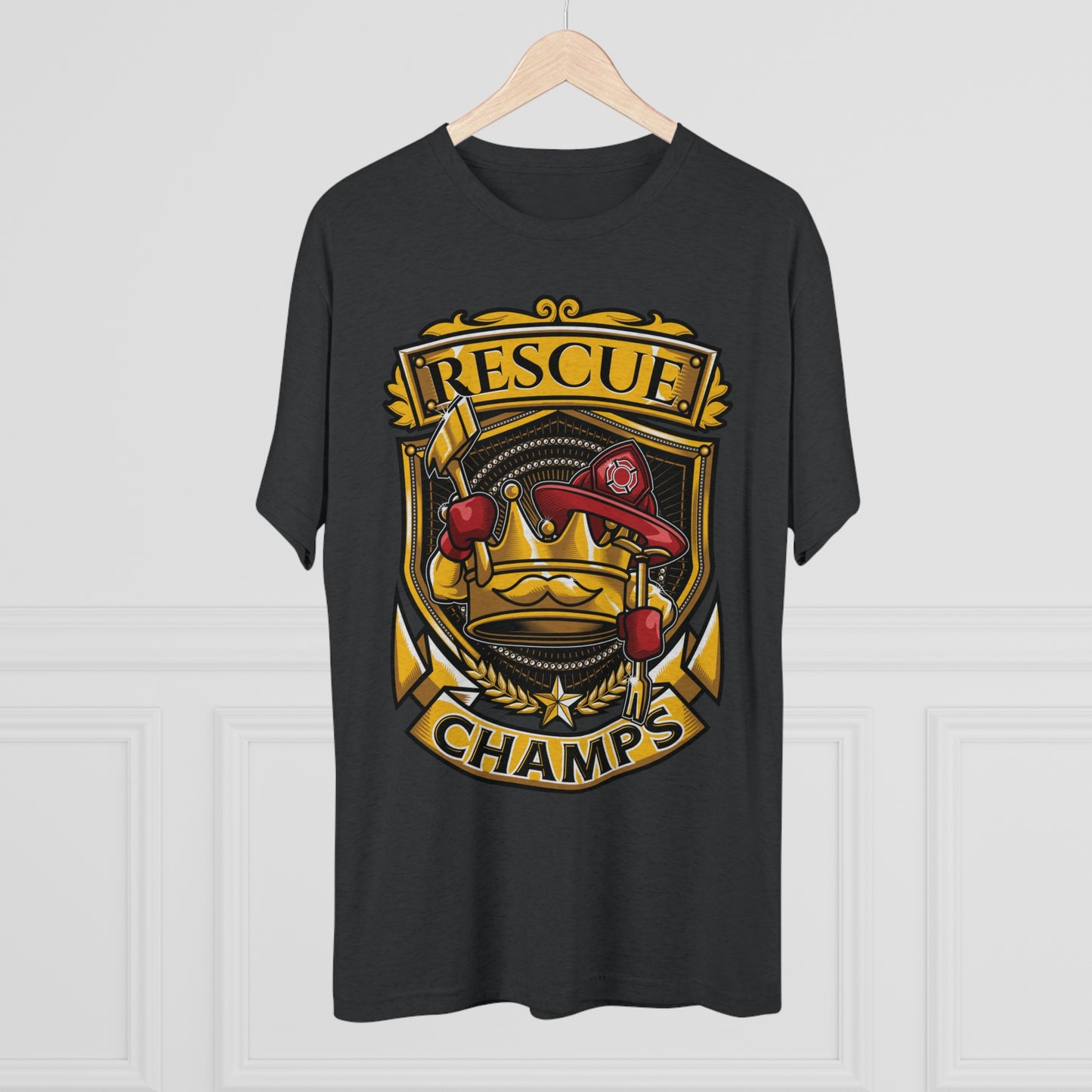 RESCUE CHAMPS - PREMIUM SOFT - Unisex Tri-Blend Crew Tee (Next Level 6010)