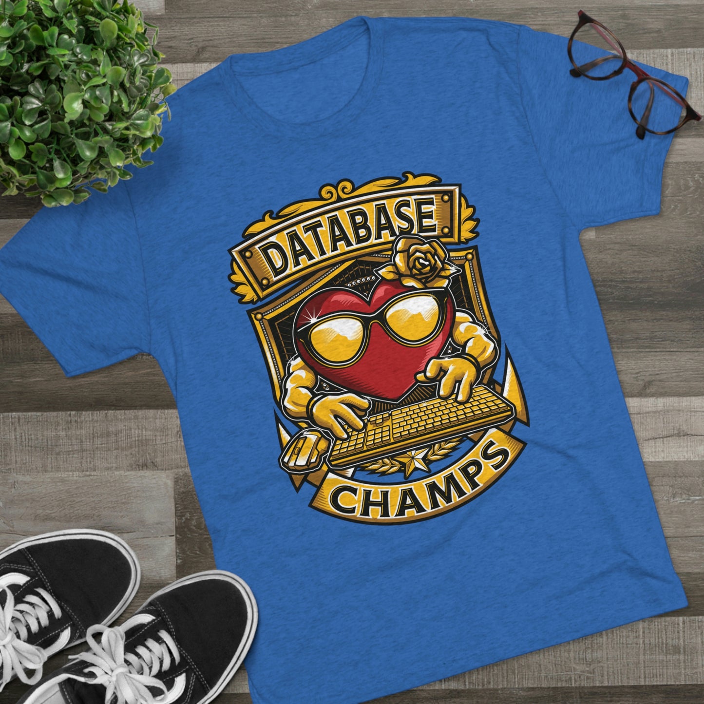 DATABASE CHAMPS - PREMIUM SOFT - Unisex Tri-Blend Crew Tee (Next Level 6010)