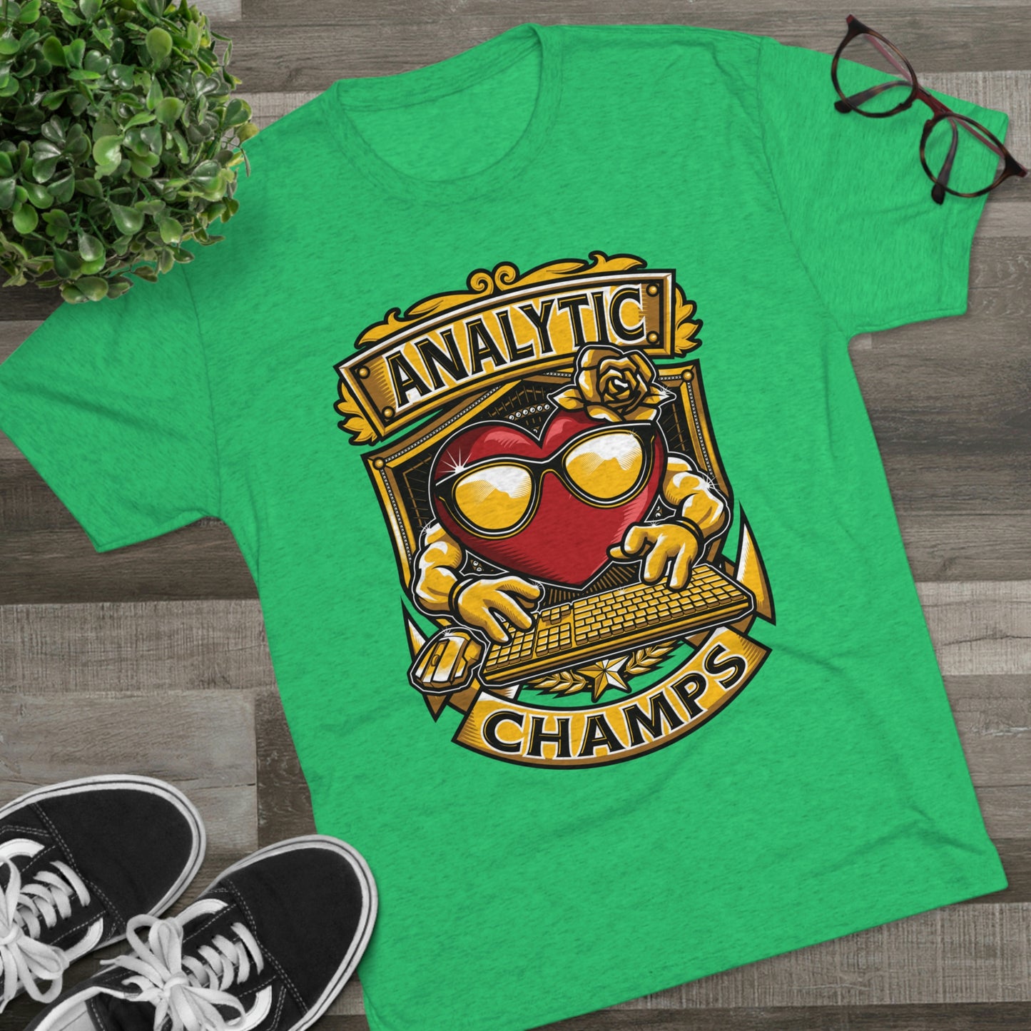 ANALYTICS CHAMPS - PREMIUM SOFT - Unisex Tri-Blend Crew Tee (Next Level 6010)