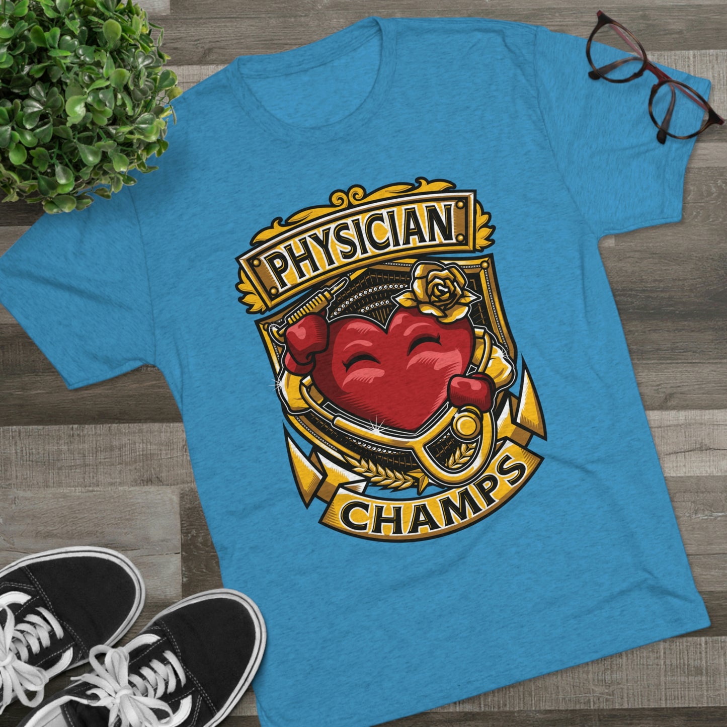PHYSICIAN CHAMPS - PREMIUM SOFT - Unisex Tri-Blend Crew Tee (Next Level 6010)