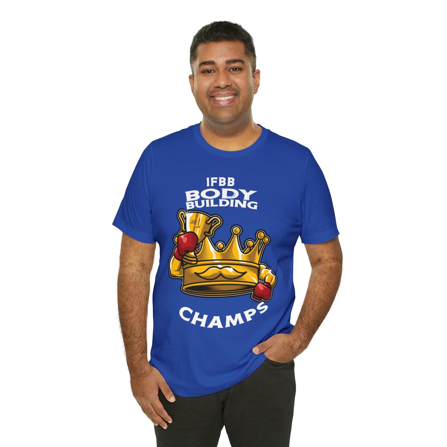 IFBB BODY BUILDING CHAMPS (v2) - Unisex Jersey Short Sleeve Tee (Bella+Canvas)