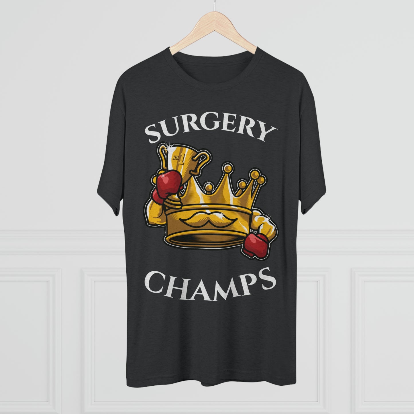 SURGERY CHAMPS (Alternate Logo) - PREMIUM SOFT - Unisex Tri-Blend Crew Tee (Next Level 6010)