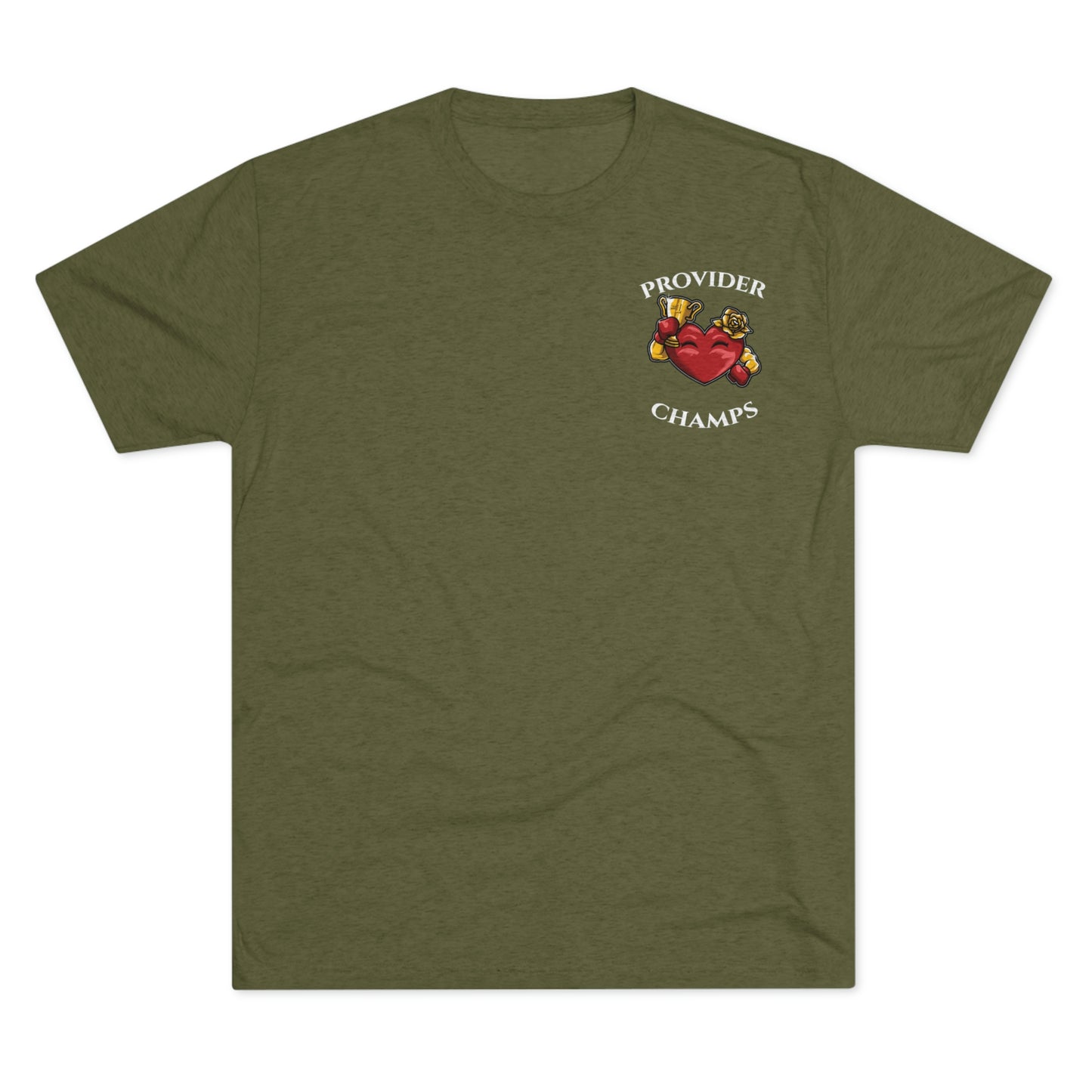PROVIDER CHAMPS (Alternate Small Logo) - PREMIUM SOFT - Unisex Tri-Blend Crew Tee (Next Level 6010)