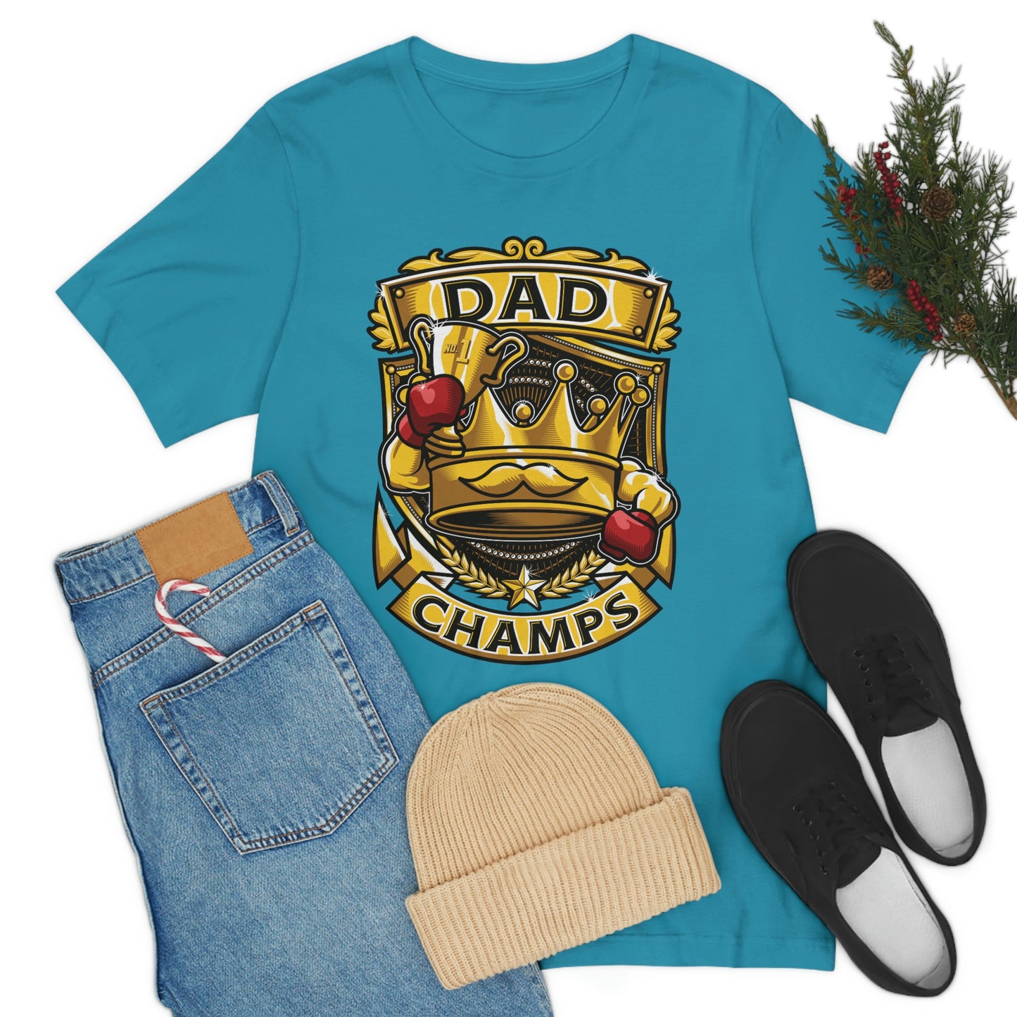 Dad Champs! - Unisex Jersey Short Sleeve Tee (Canvas-Bella)