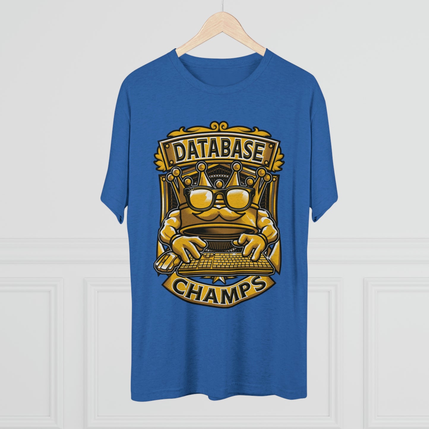 DATABASE CHAMPS (Men) - PREMIUM SOFT - Unisex Tri-Blend Crew Tee (Next Level 6010)