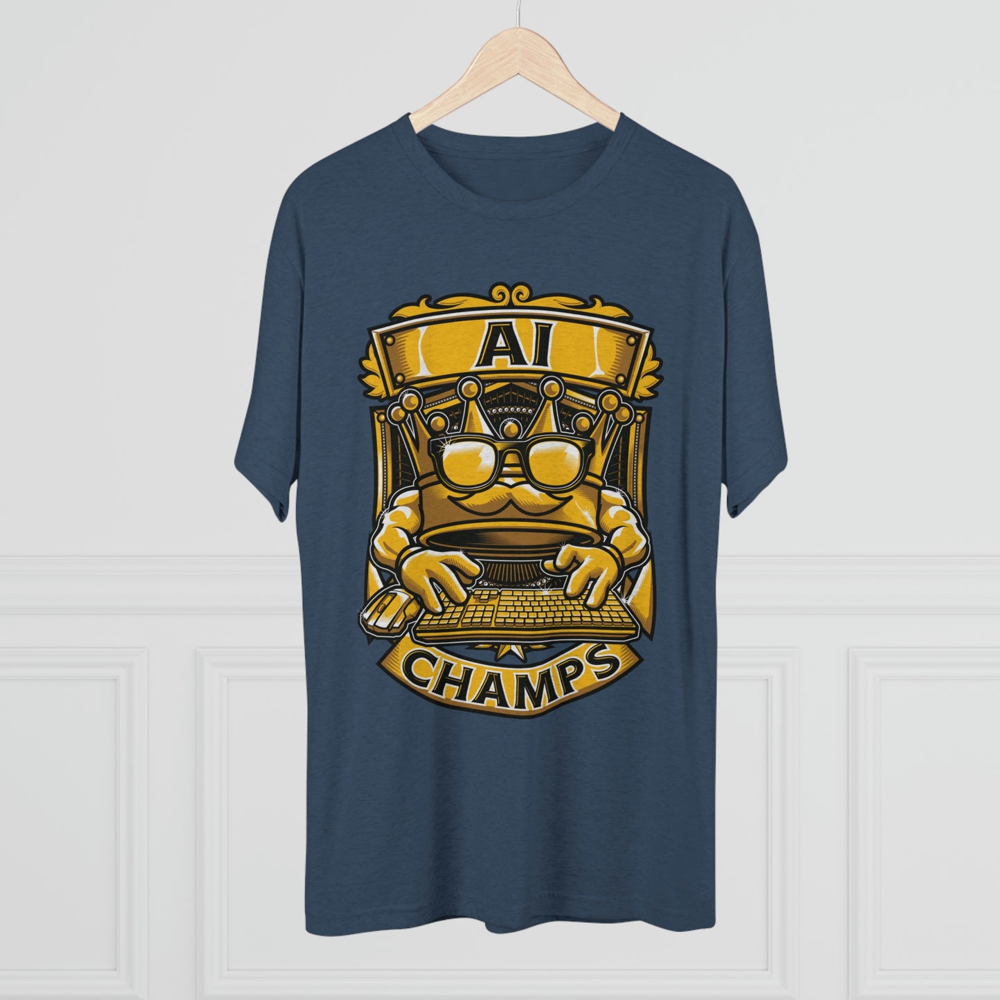 AI CHAMPS (Men) - PREMIUM SOFT - Unisex Tri-Blend Crew Tee (Next Level 6010)