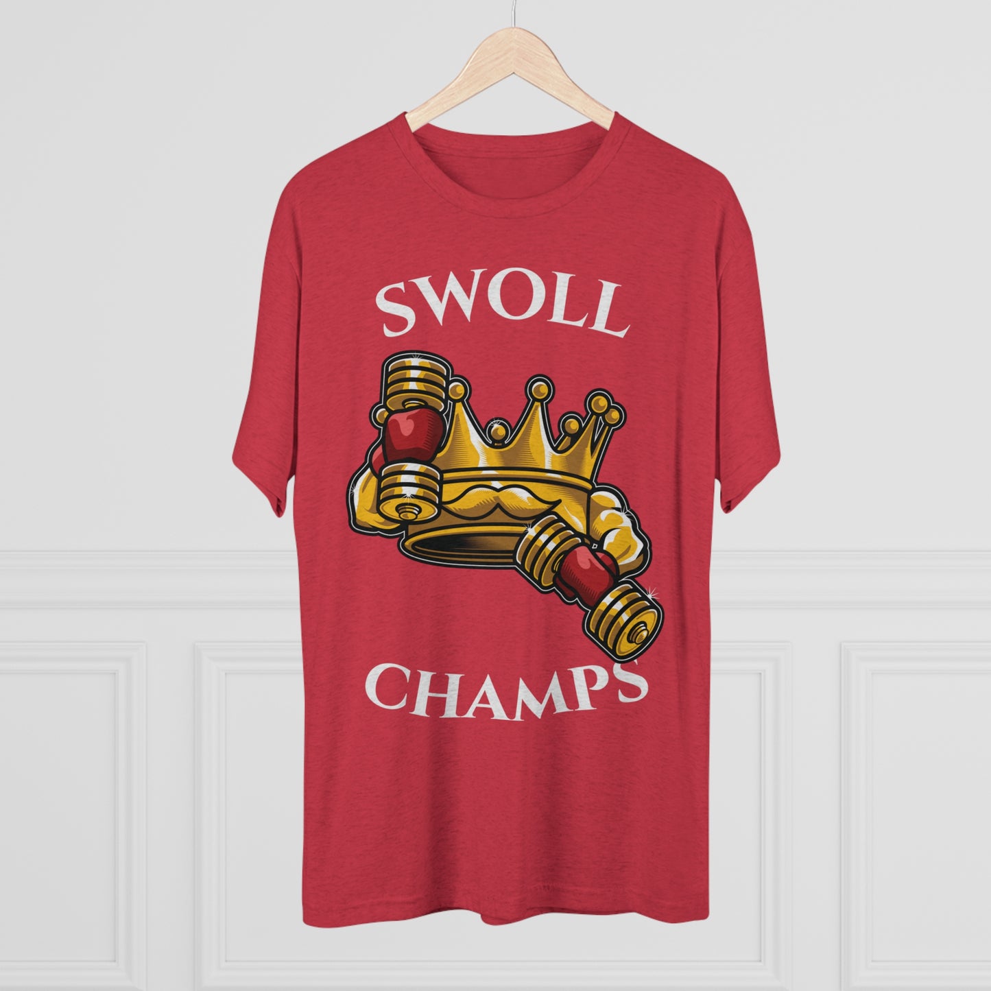 SWOLL CHAMPS - PREMIUM SOFT - Unisex Tri-Blend Crew Tee (Next Level 6010)