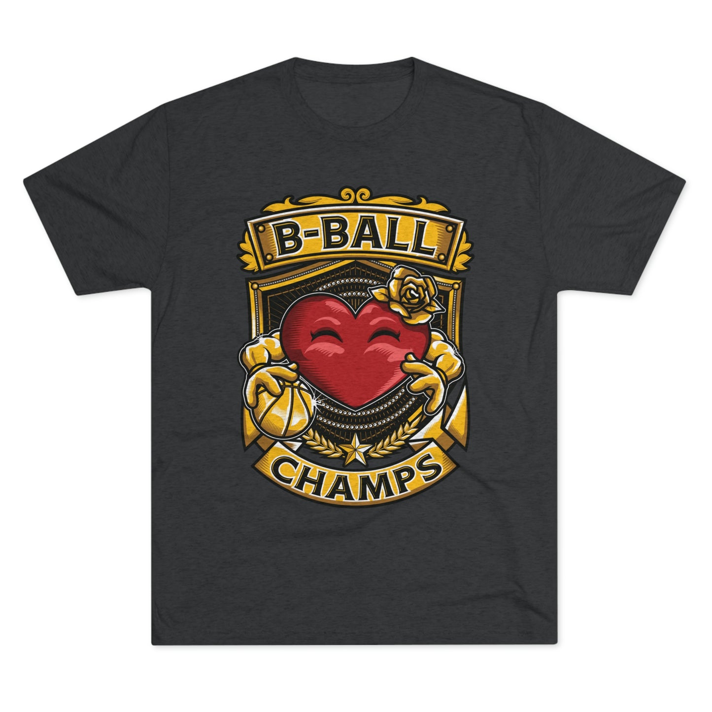 B-BALL CHAMPS - PREMIUM SOFT - Unisex Tri-Blend Crew Tee (Next Level 6010)